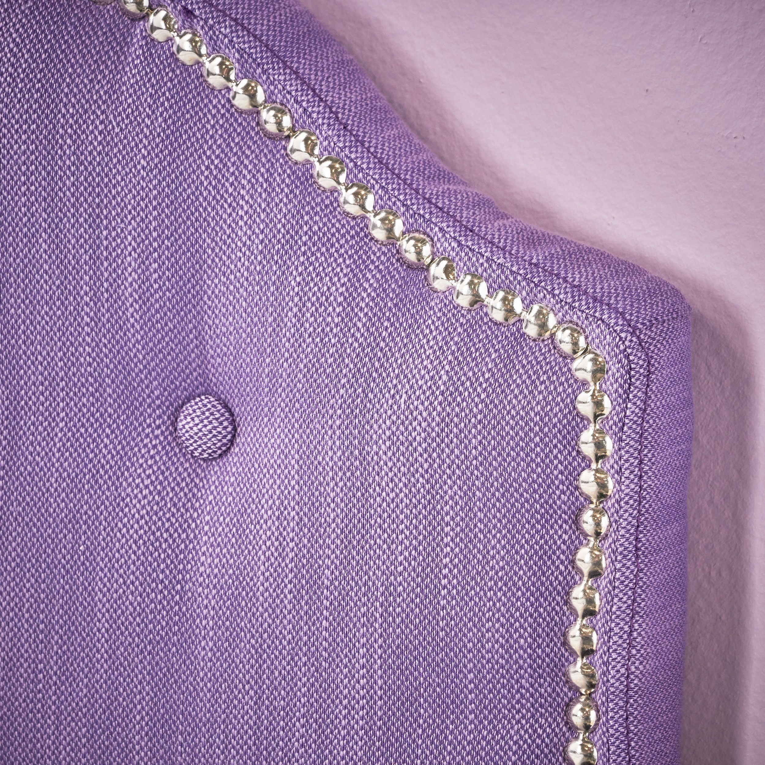 Noble House Kathleen Twin Fabric Tufted Kid's Headboard, Light Purple