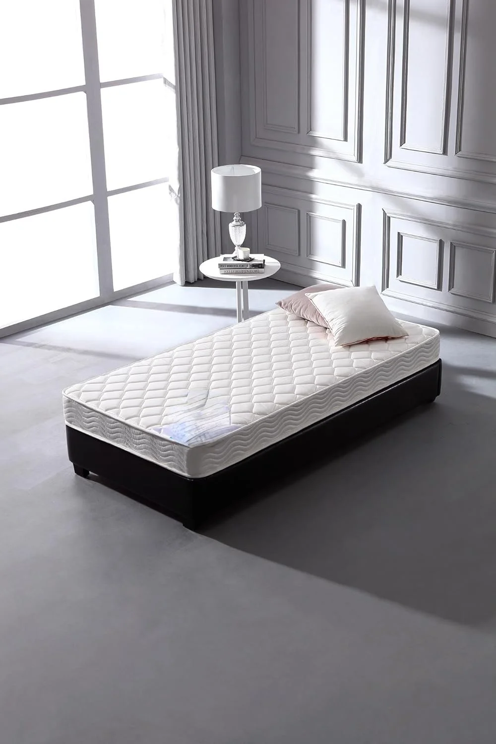 3260Twin Polyester Mattress, Twin, Firm, White