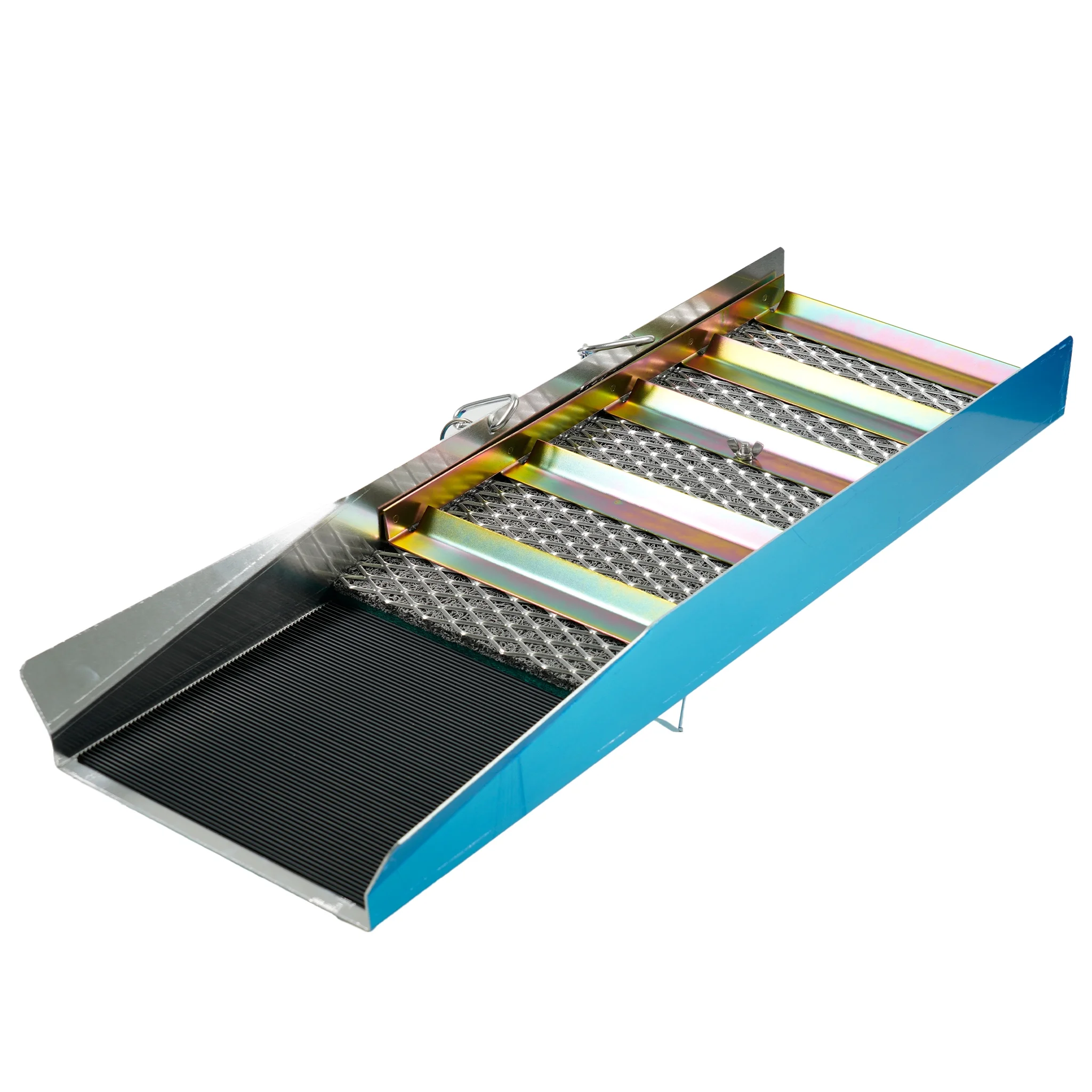 TerraX 11 pc Complete Kit: Complete Essentials for Successful Gold Hunting - Sluice Box, Gold Pan and Classifier, 3-in-1 Shovel, Crevice Set, and More