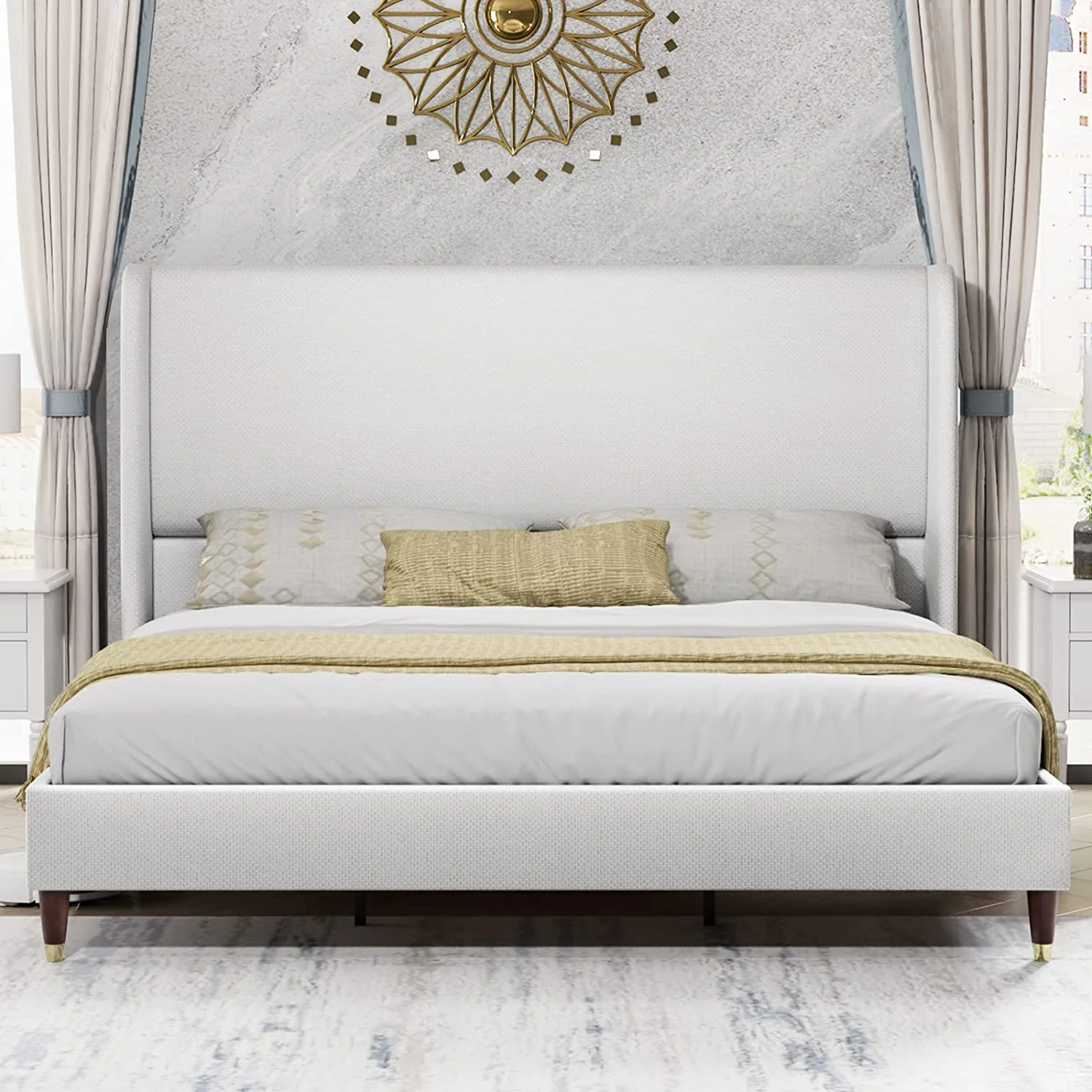 PaPaJet King Platform Bed Frame 51.2
