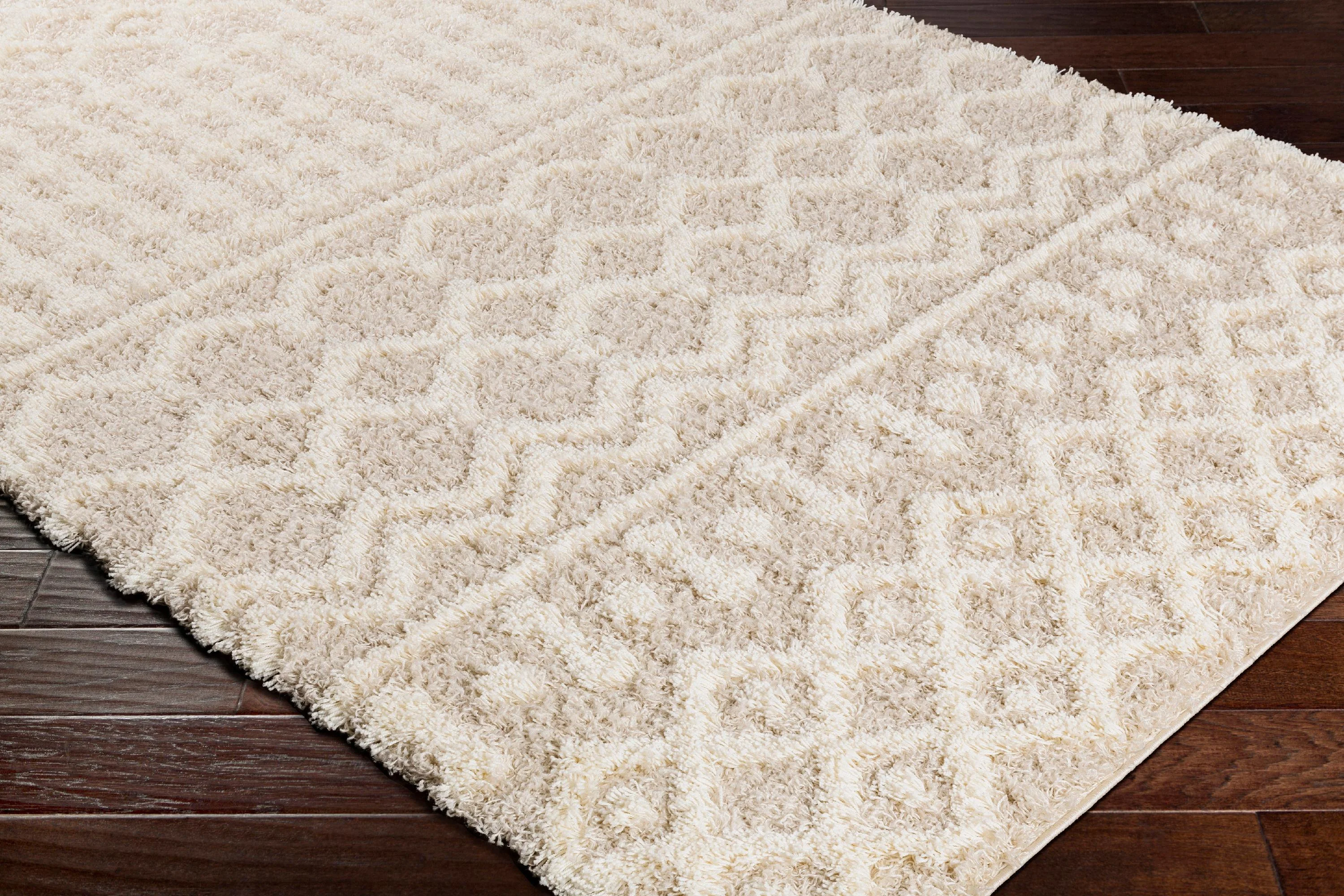 Mark&Day Area Rugs, 8ft Round Carter Global Cream Beige Area Rug (7'10
