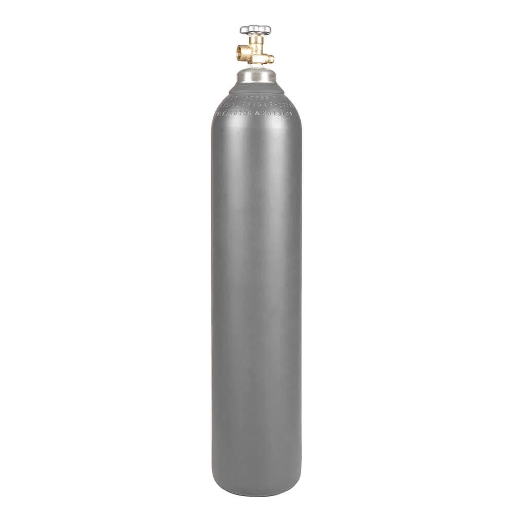 New 80 Cu Ft Steel Inert Gas Cylinder Tank CGA580 Valve Helium Argon or Nitrogen