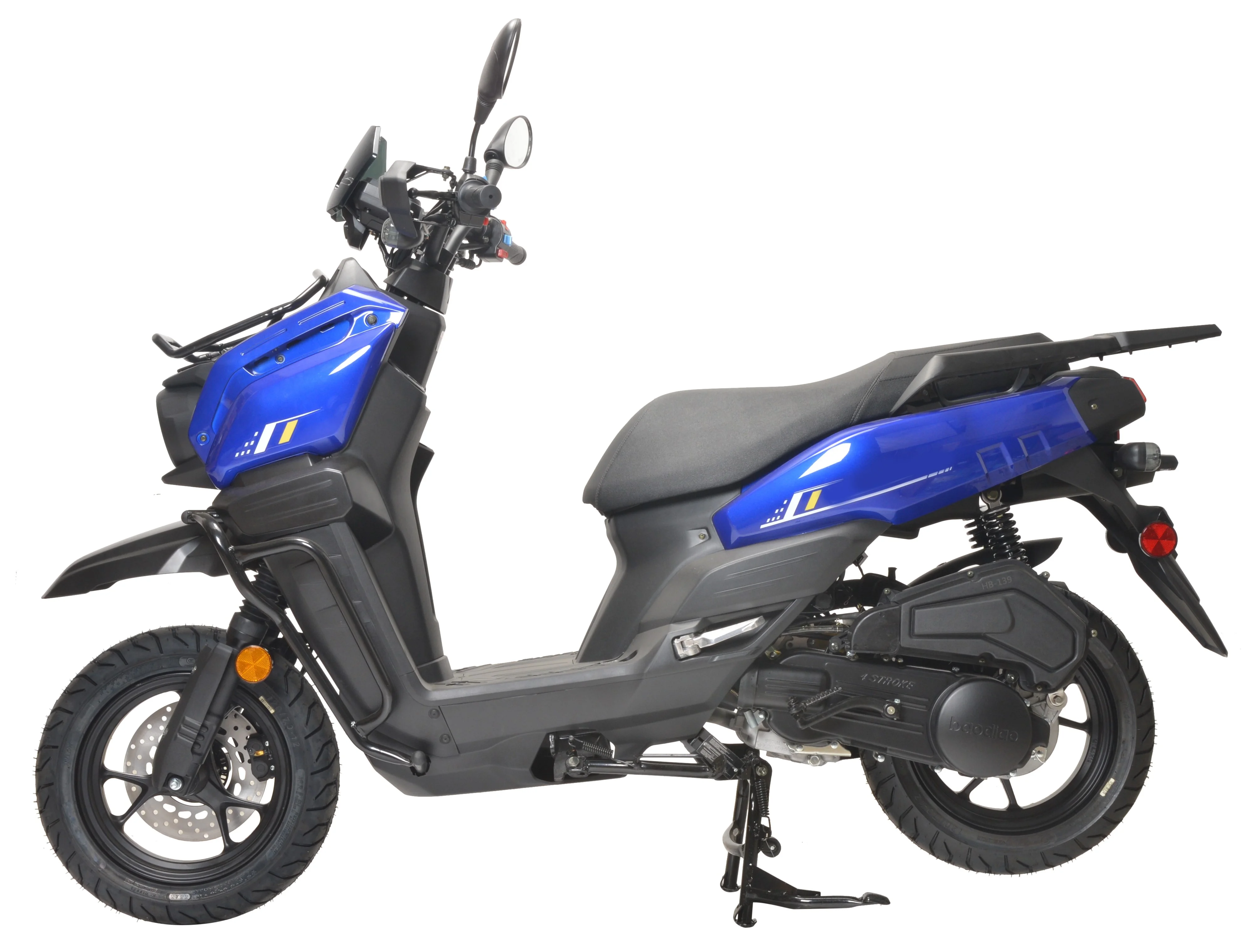 HHH Tank 150 Moped Gas Scooter 150cc Motorcycle Automatic Adult Bike with 12