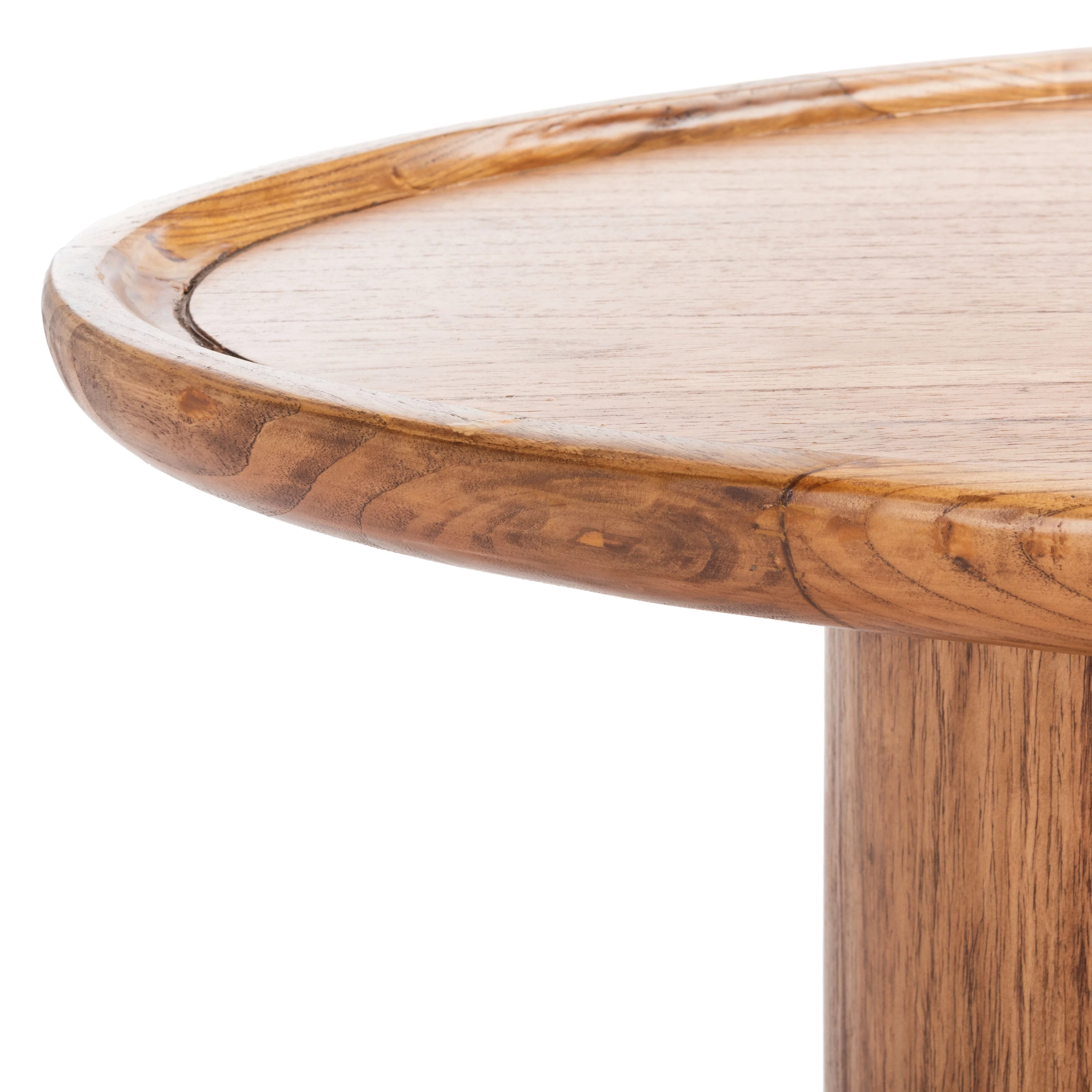SAFAVIEH Flyte Rustic Wood Oval Coffee Table, Natural