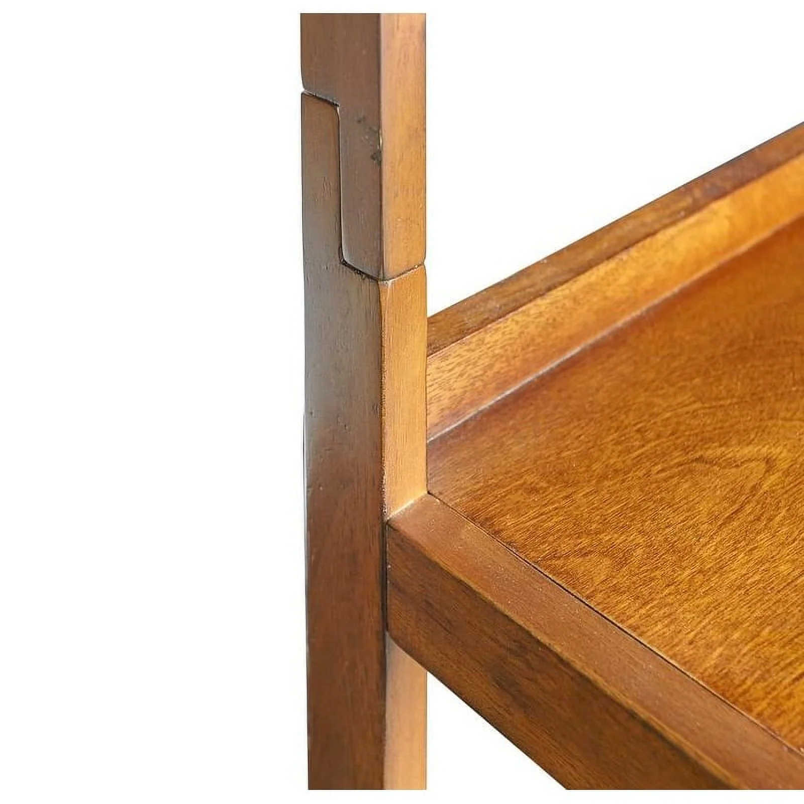 Linon Meade Mid-century Modern Ladder Bookcase White