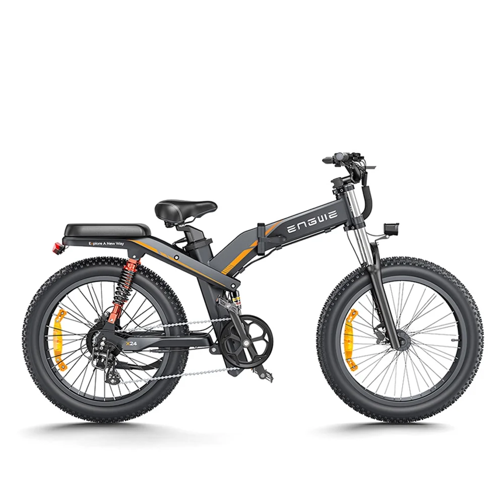 ENGWE Electric Bike,8 Speed Tire 24x4.0 Snow Maximum Speed E-bike 48v 19.2ah 24in 48v 19.2ah 1000w 31mph 24x4.0 Bike 24in Speed 31mph 1000w 8 All-terrain
