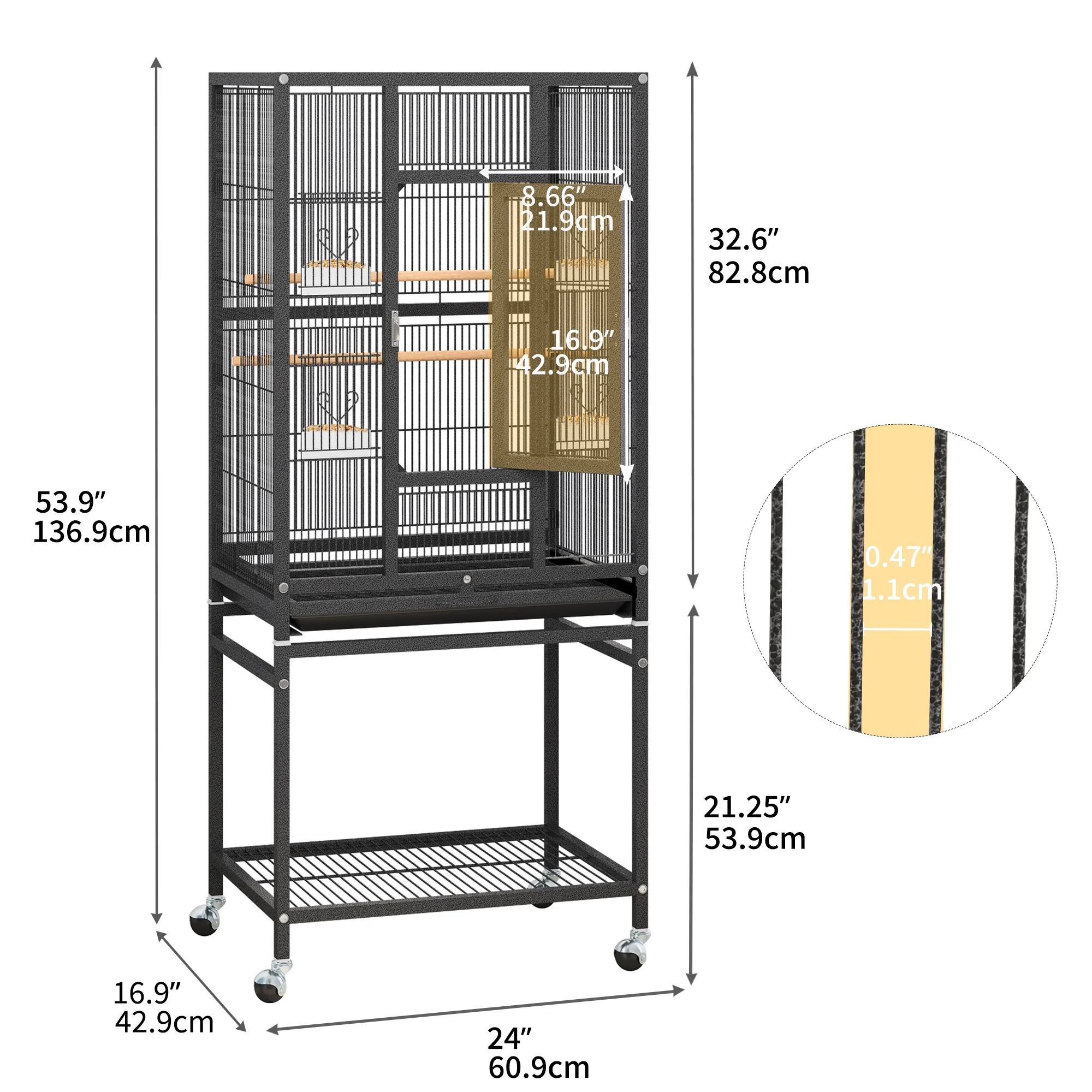 Dextrus Metal Bird Cage 53