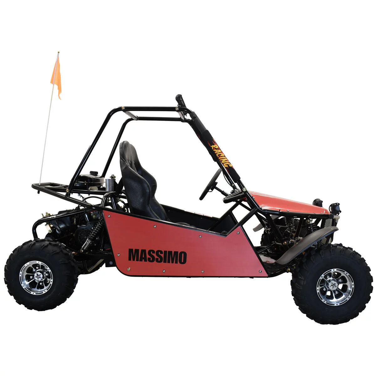 Massimo GKM 200|4 Stroke 177cc 2WD Go Kart (Red)