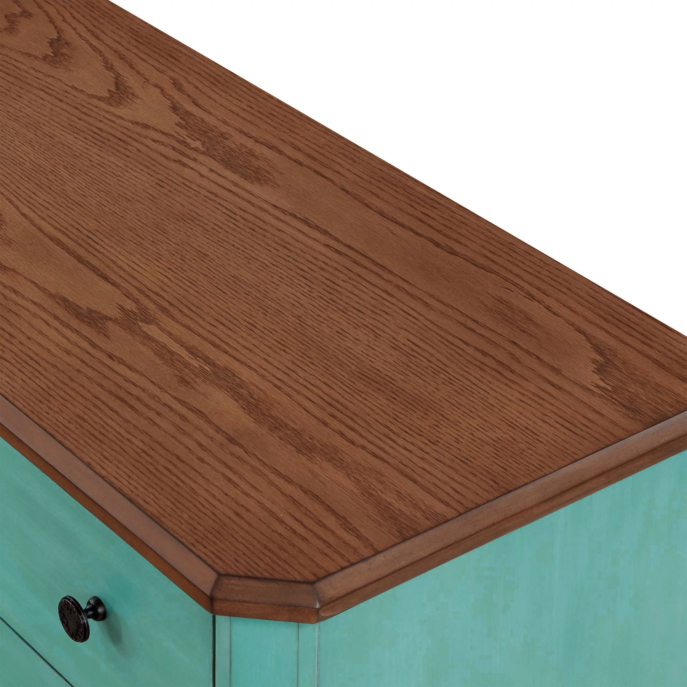 The Pioneer Woman 4-Drawer Dresser Made With Solid Wood Frame, Teal