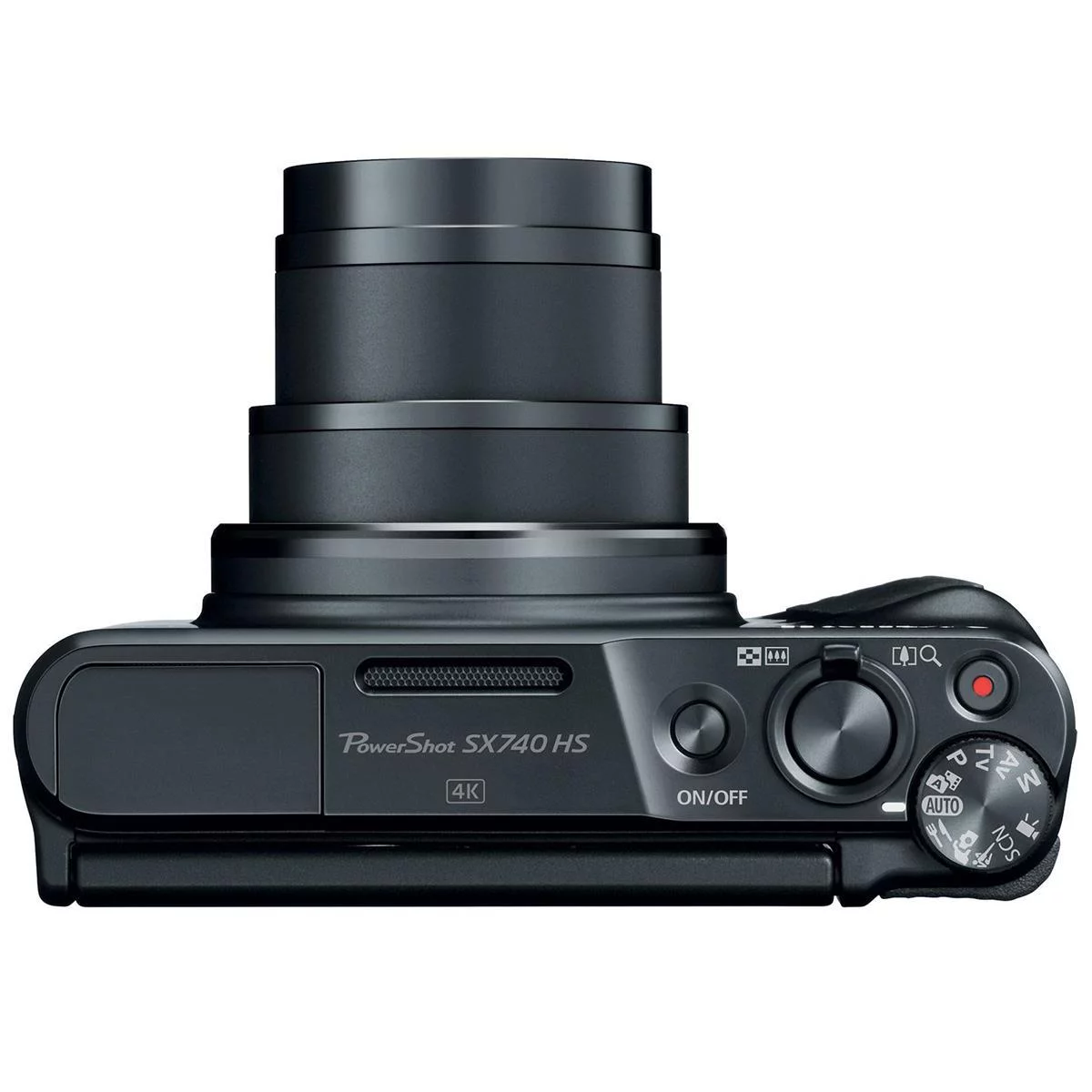 Canon PowerShot SX740 HS Digital Camera (Black) with Deluxe Starter Kit, Pistol Grip Tripod, 64GB Memory Cards - New