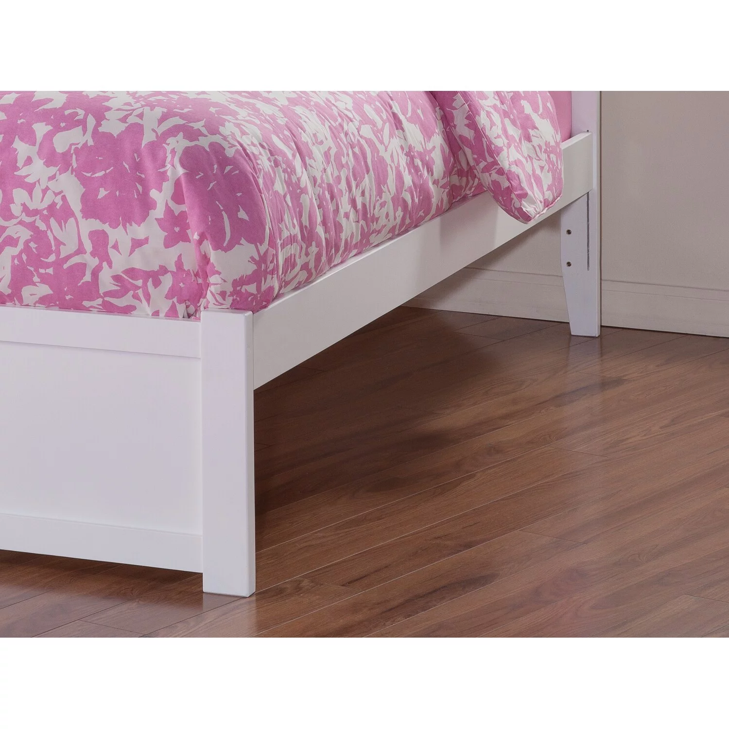AFI Madison Twin XL Platform Bed with Footboard and Storage Drawers White - Twin XL