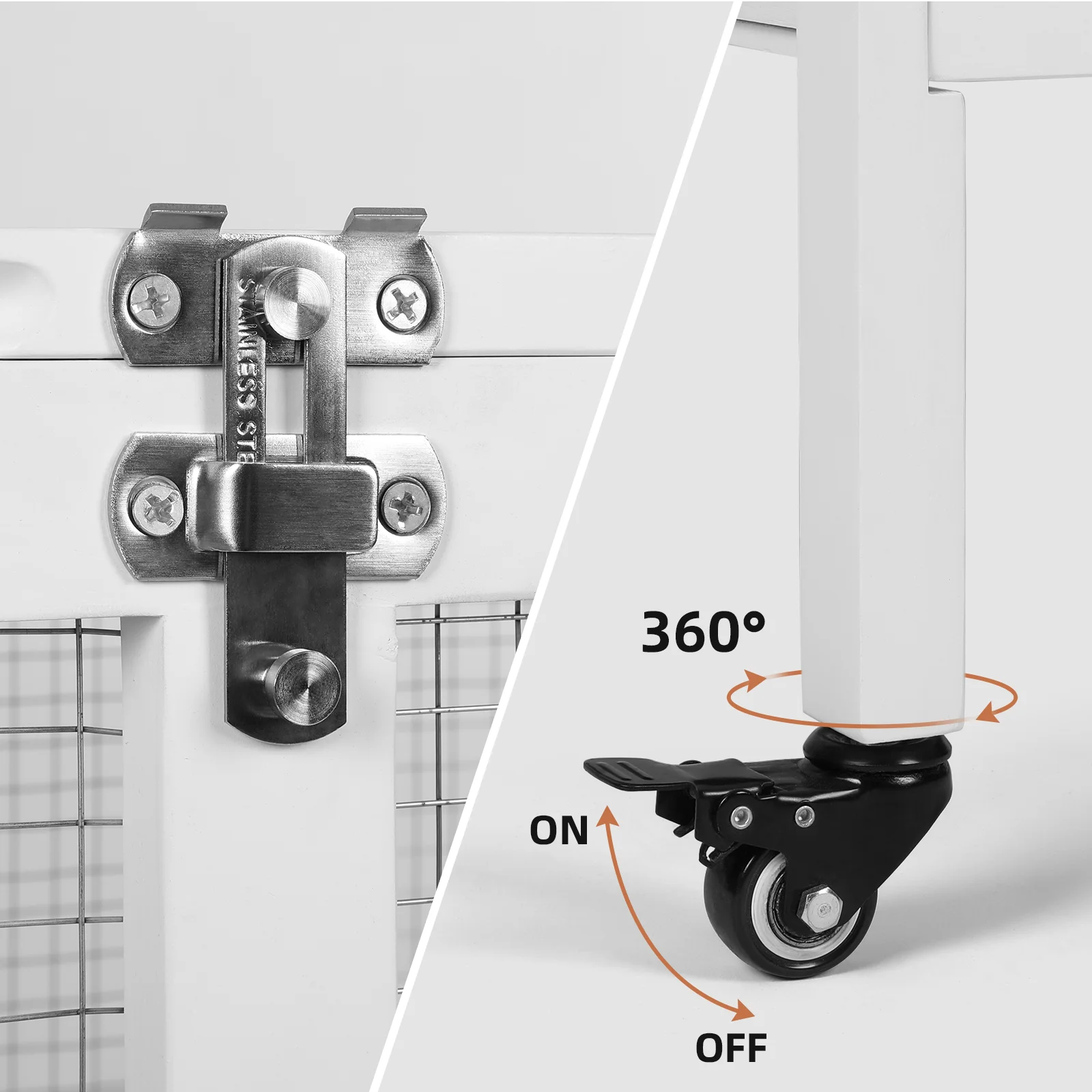 RichYa Rabbit Hutch Bunny Cage, 37