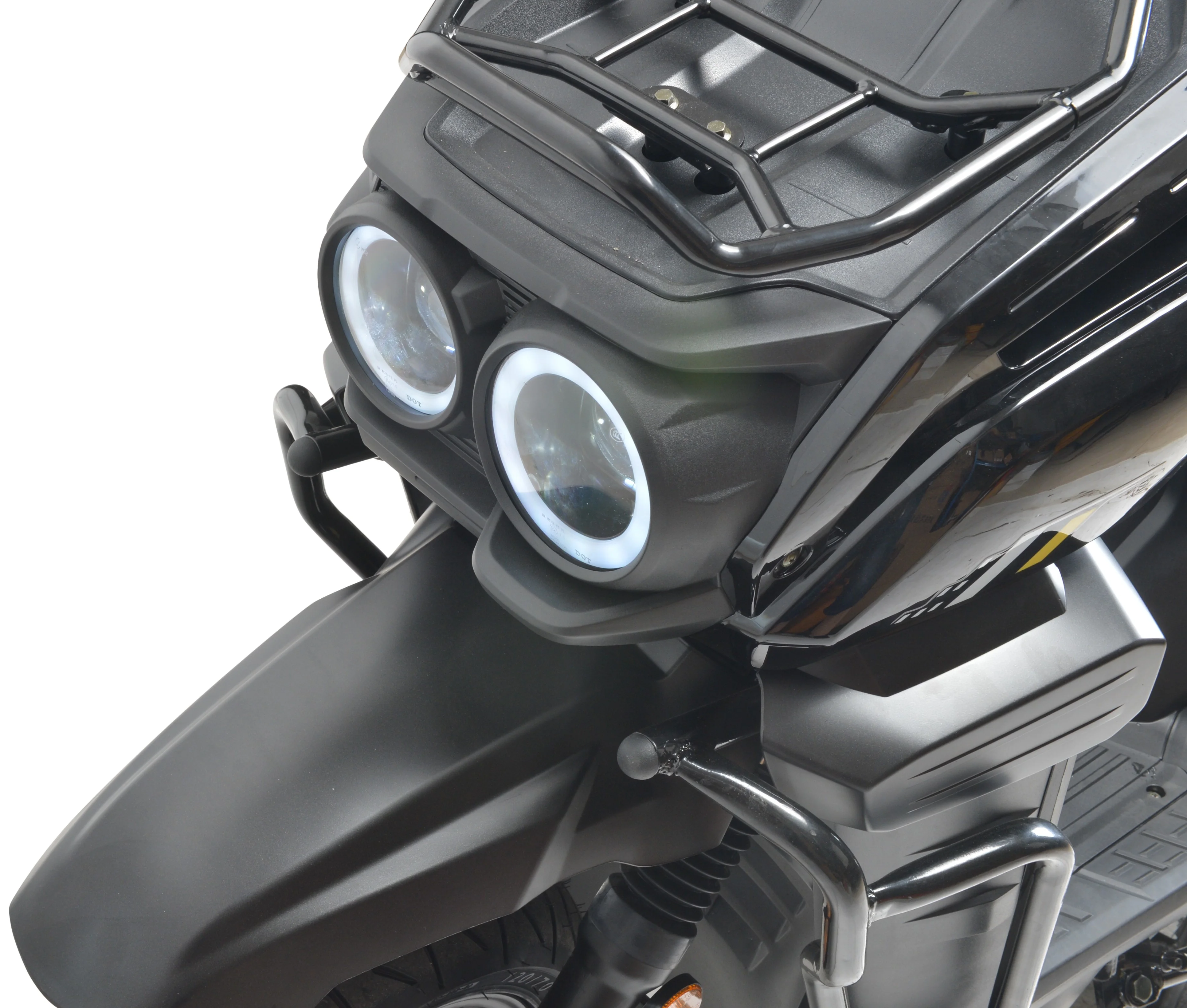 HHH Tank 150 Moped Gas Scooter 150cc Motorcycle Automatic Adult Bike with 12