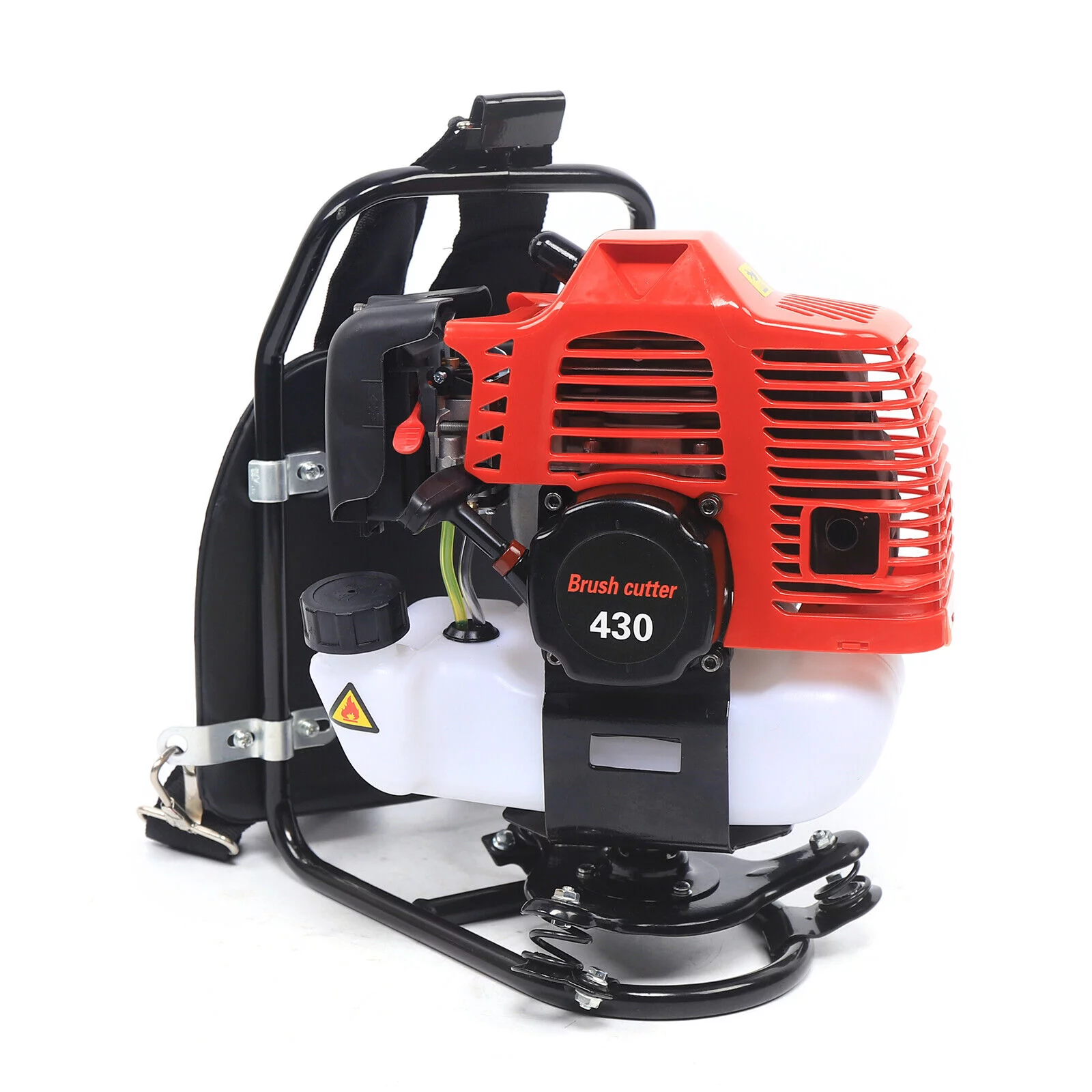 Wuzstar 43CC 2 Stroke Micro Tiller Cultivator Backpack Gas Garden Brush Cutter Grass Trimmer Lawn Mower for Cutting Weeds