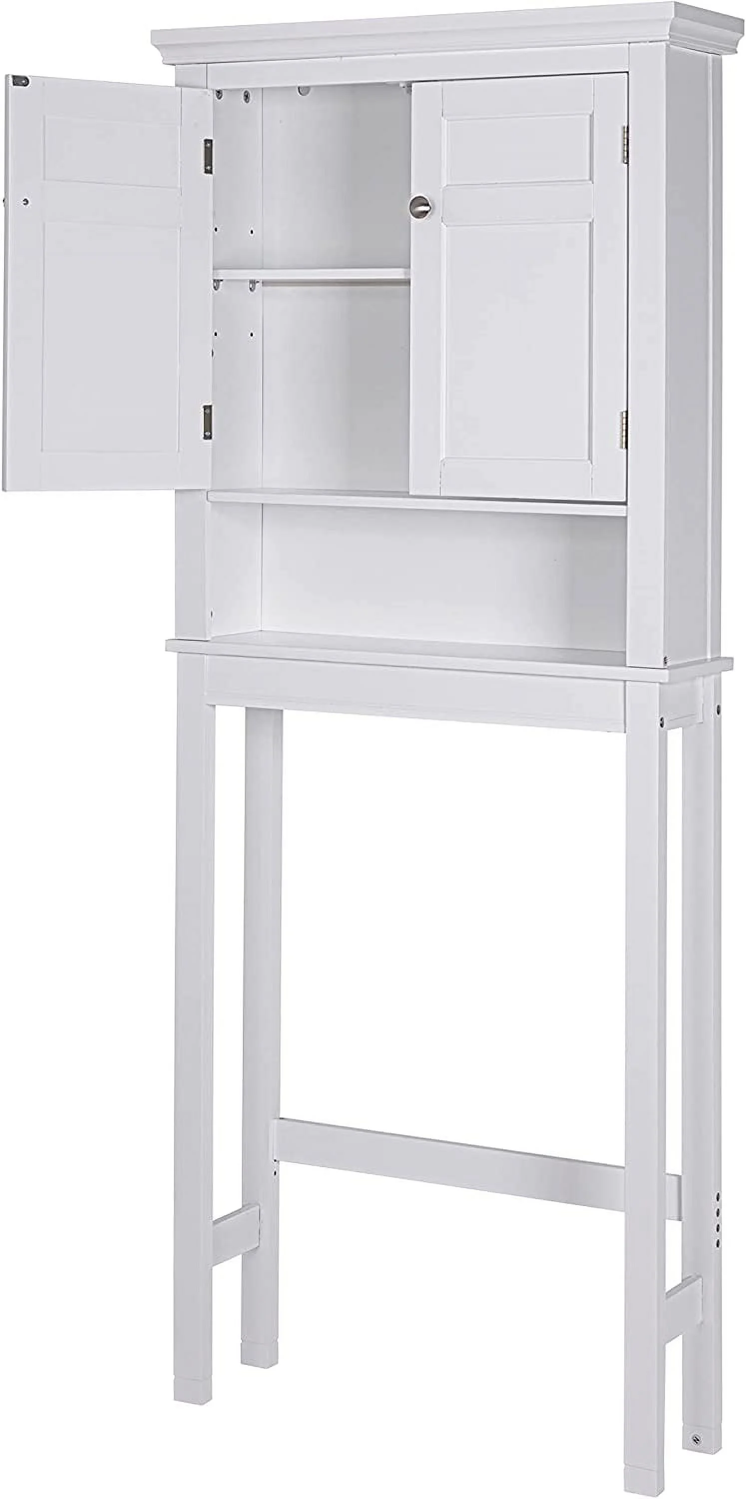 Spirich Home Bathroom over the Toilet Shelf,Bathroom Storage Organizer, White