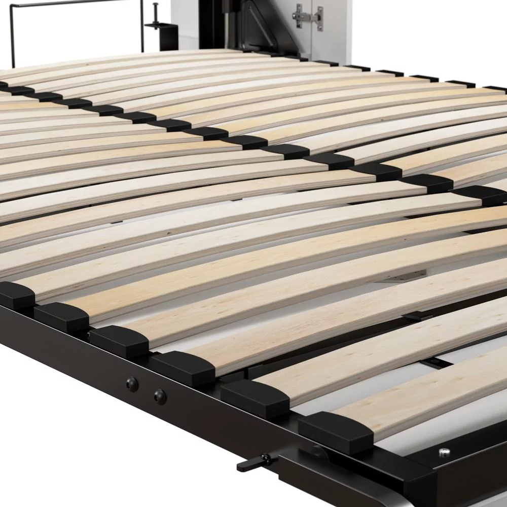 Bestar Lumina Modern Engineered Wood Full Murphy Bedroom Sets in White