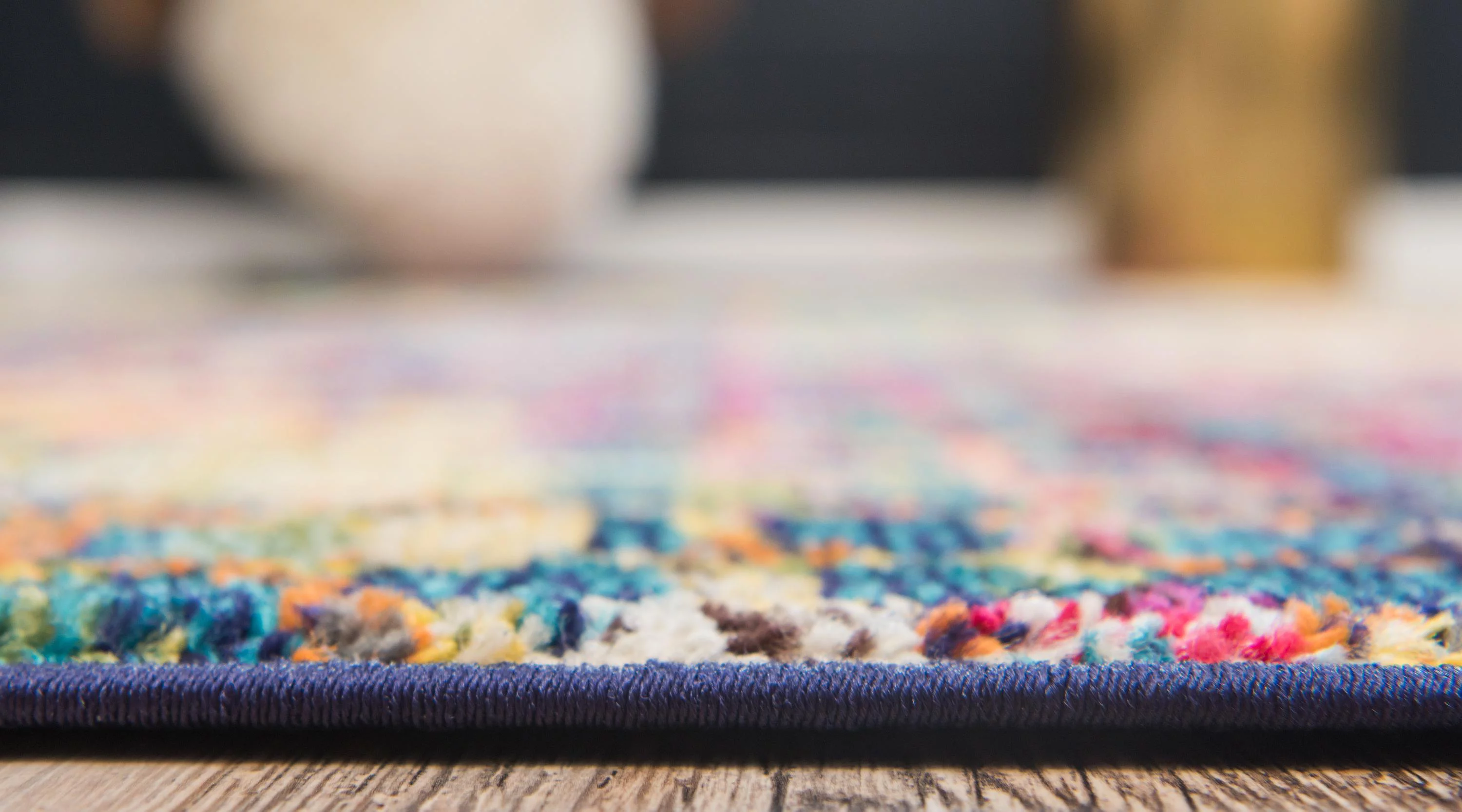 Unique Loom Stormy Chromatic Rug Multi/Blue 5' 1