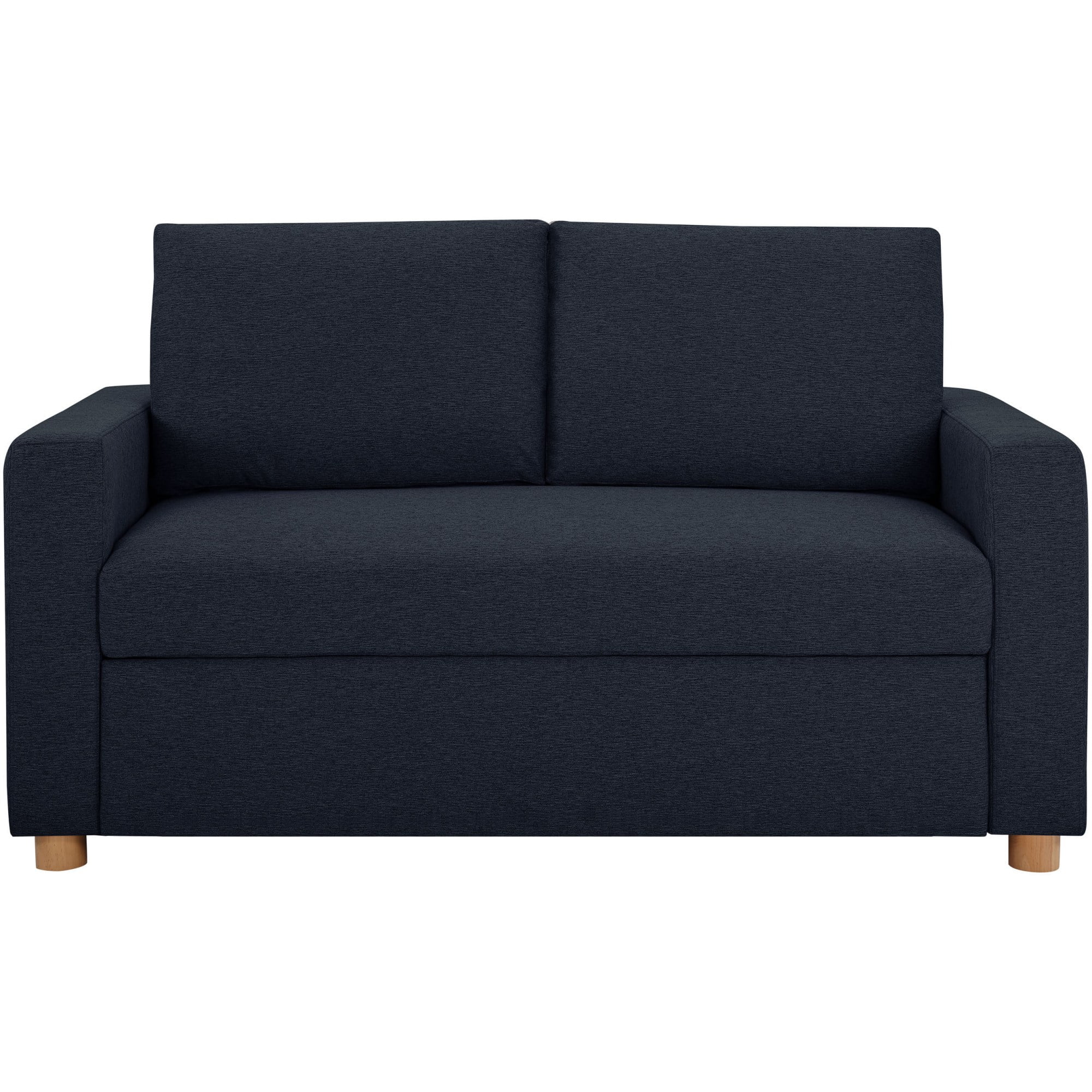 Serta Tacoma Convertible Sofa in Navy Blue Fabric Upholstery