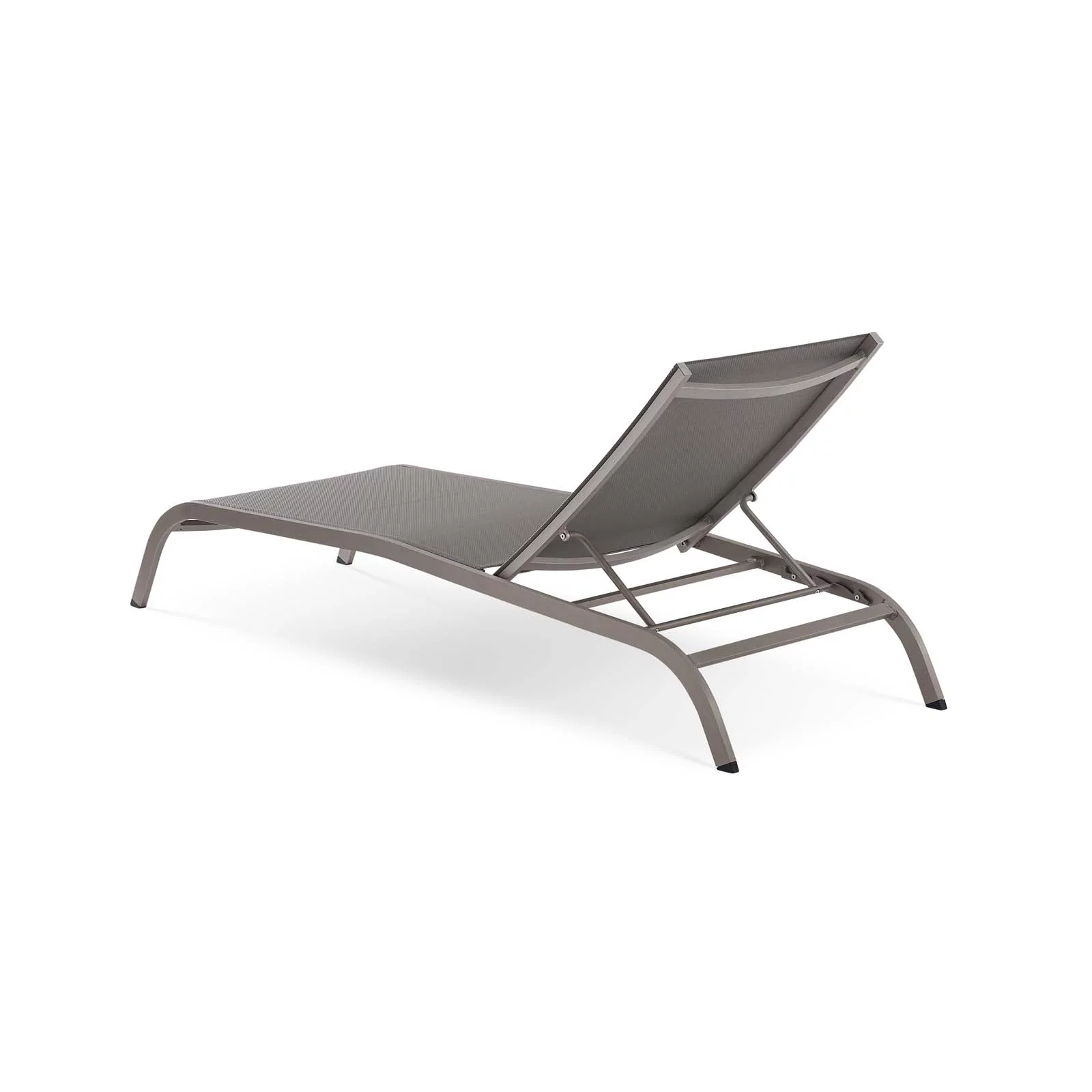 Lounge Chair Chaise, Set of 4, Aluminum, Metal, Steel, Grey Gray, Modern Contemporary Urban Design, Outdoor Patio Balcony Cafe Bistro Garden Furniture Hotel Hospitality