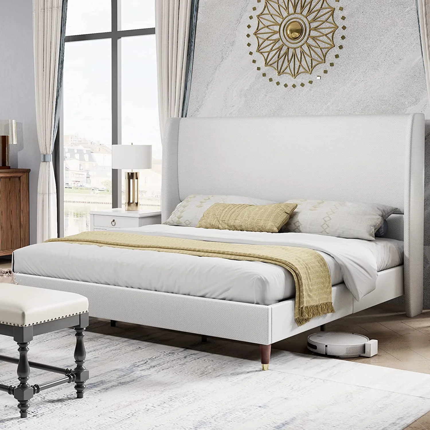 PaPaJet King Platform Bed Frame 51.2