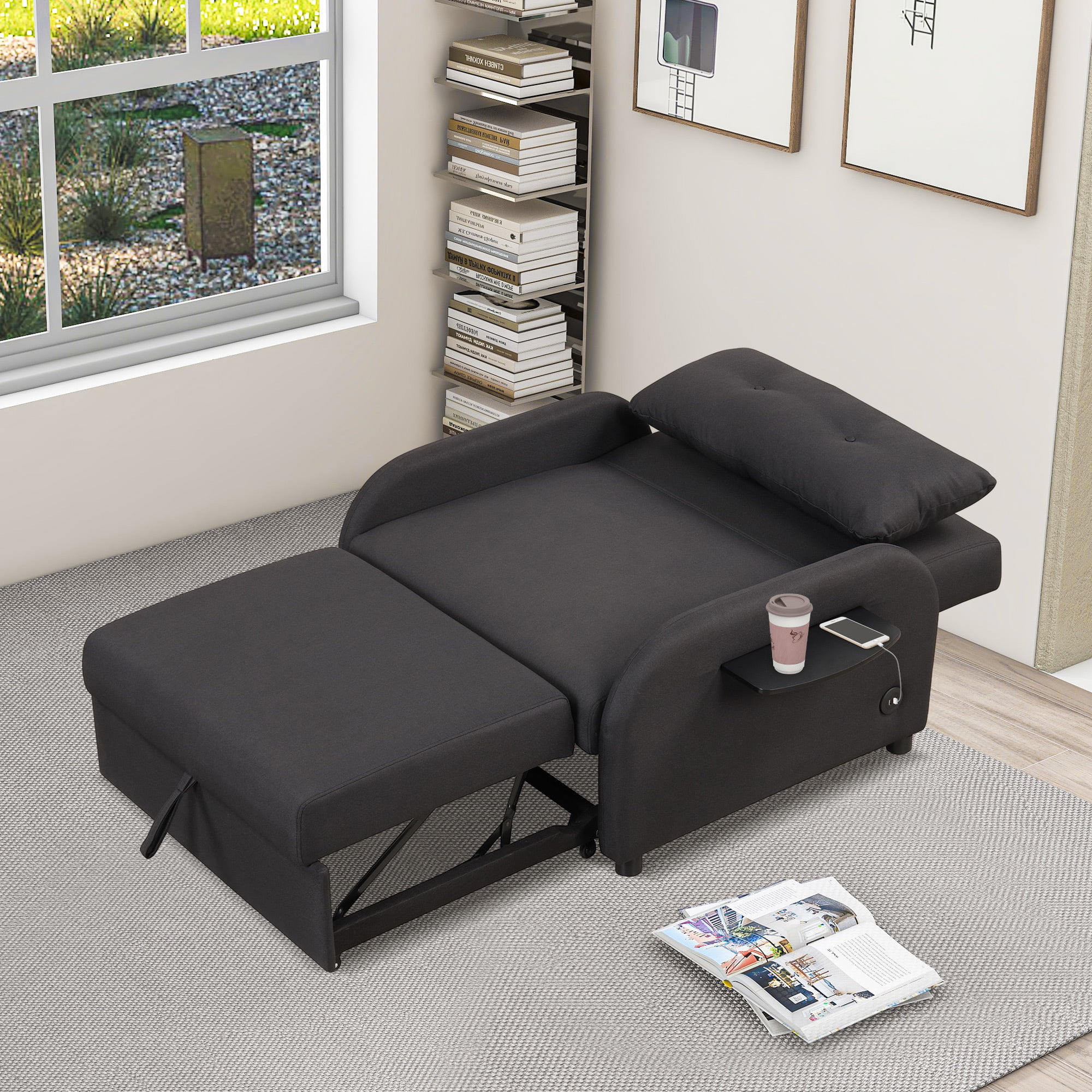 EUROCO 3-in-1 Sofa Bed Chair, 34.7