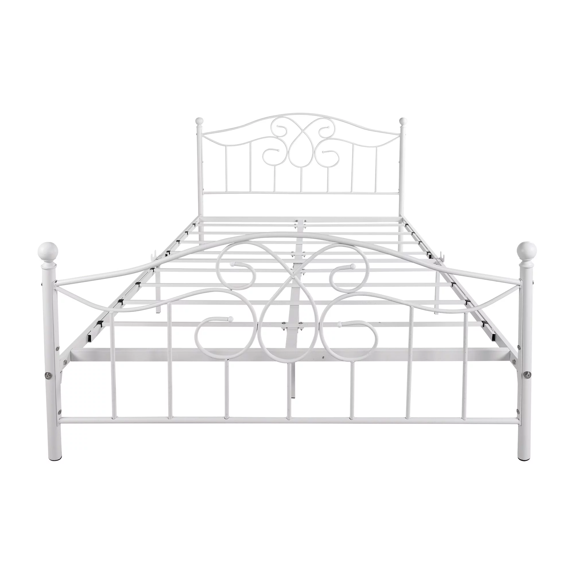 Full Size Metal bed frame , Solid Sturdy Steel Slat Support, No Box Spring Needed and Easy Assembly,Black