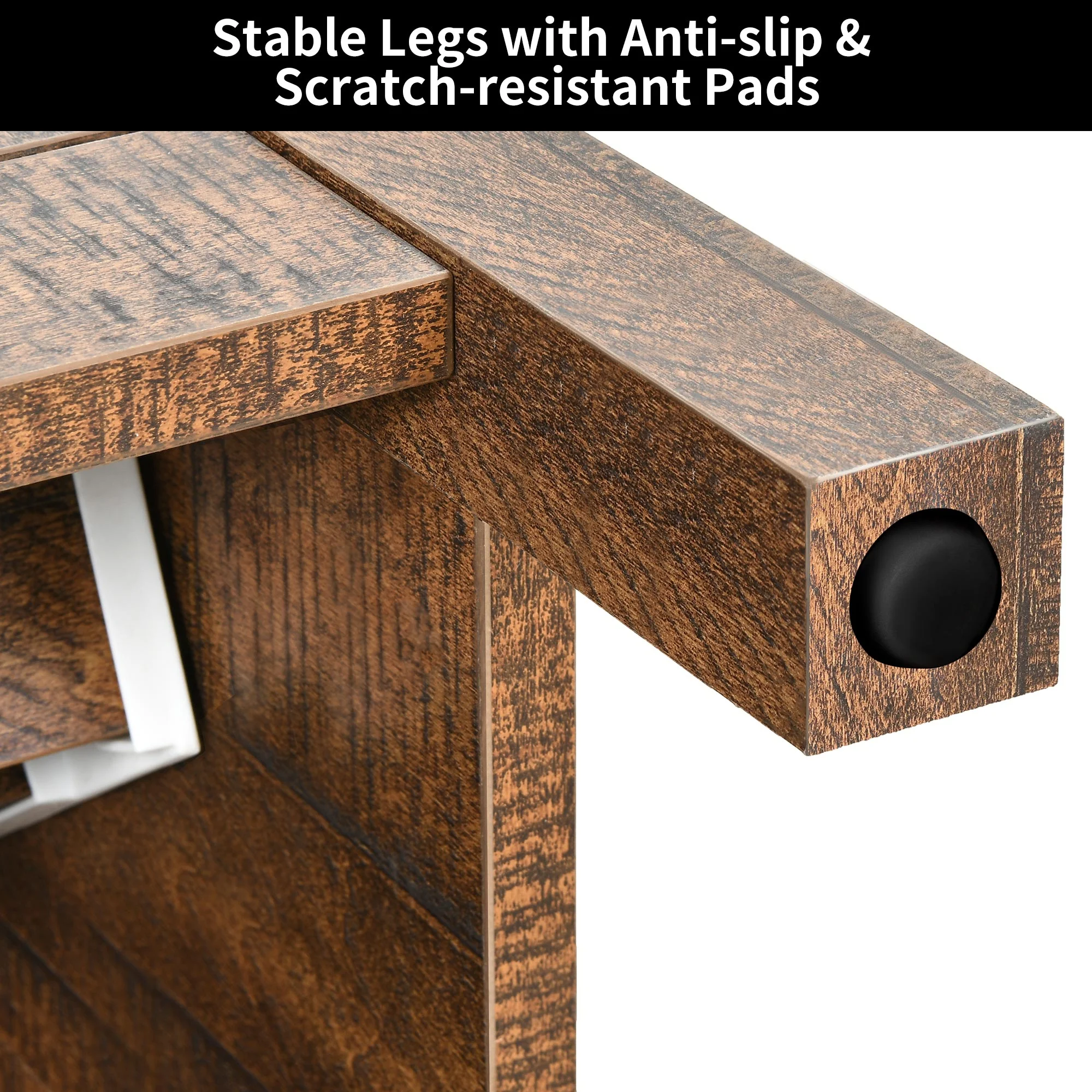 Dextrus Farmhouse Shoe Cabinet with Barn Doors, 5-Tier Wood Shoe Storage Rack Organizer for Entryway/Hallway/Closet, Brown