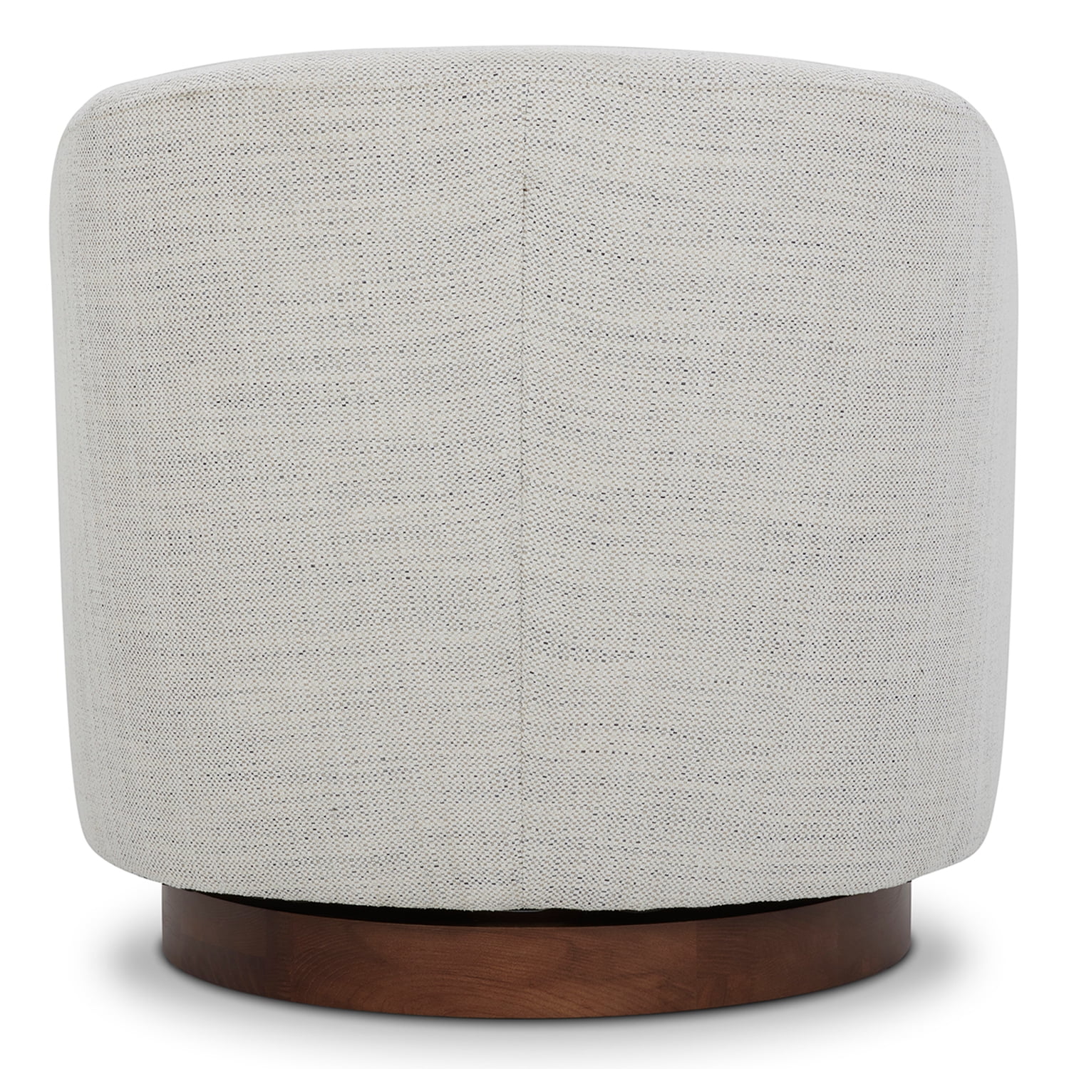 CHITA Swivel Accent Chair Set of 2, Fabric Round Barrel Arm Chair Living Room, Ivory White
