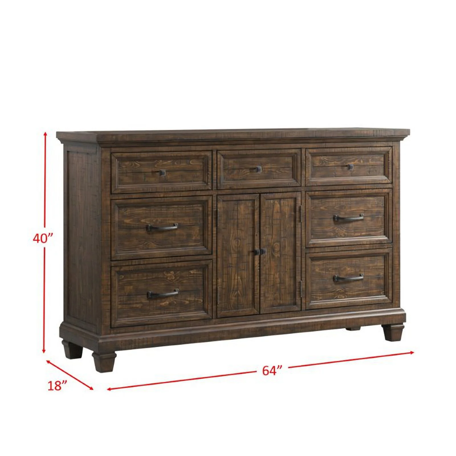 Picket House Furnishings Missandrei Dresser in Walnut