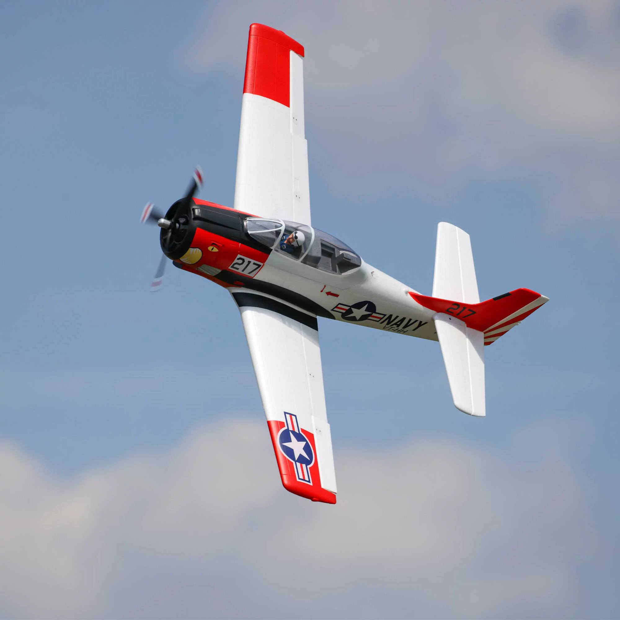 E-flite RC Airplane T-28 Trojan 1.2m BNF Basic Transmitter Battery and Charger Not Included with Smart EFL18350 Airplanes B&F Electric