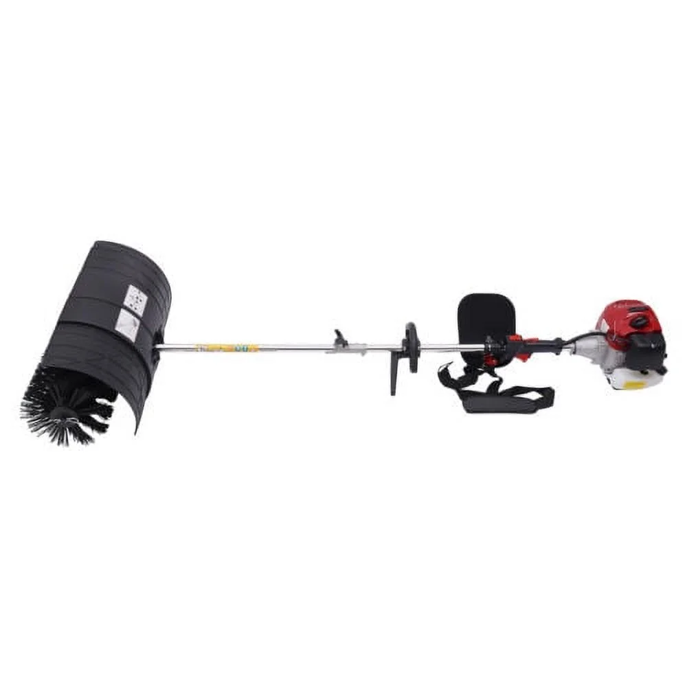 Handheld Walk Behind Sweeper 52CC 2Stroke Gas Power Broom Cleaning Driveway Tool