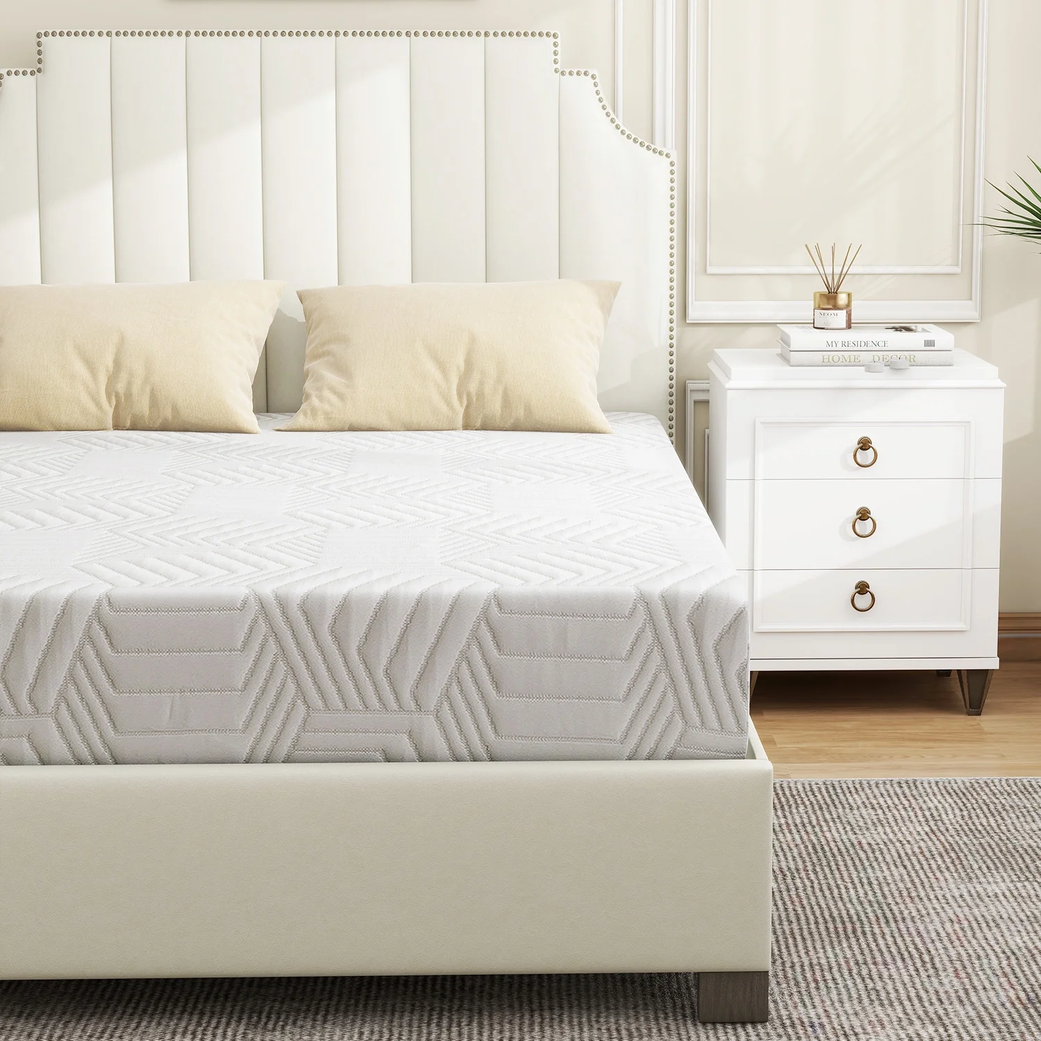 Twin Mattress, 8 inch Memory Foam Mattress in a Box, Made in USA