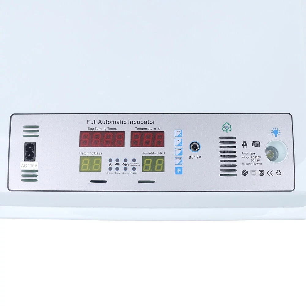 Egg Incubator 64 Eggs Fully Digital Automatic Hatcher for Hatching Chicken Farm