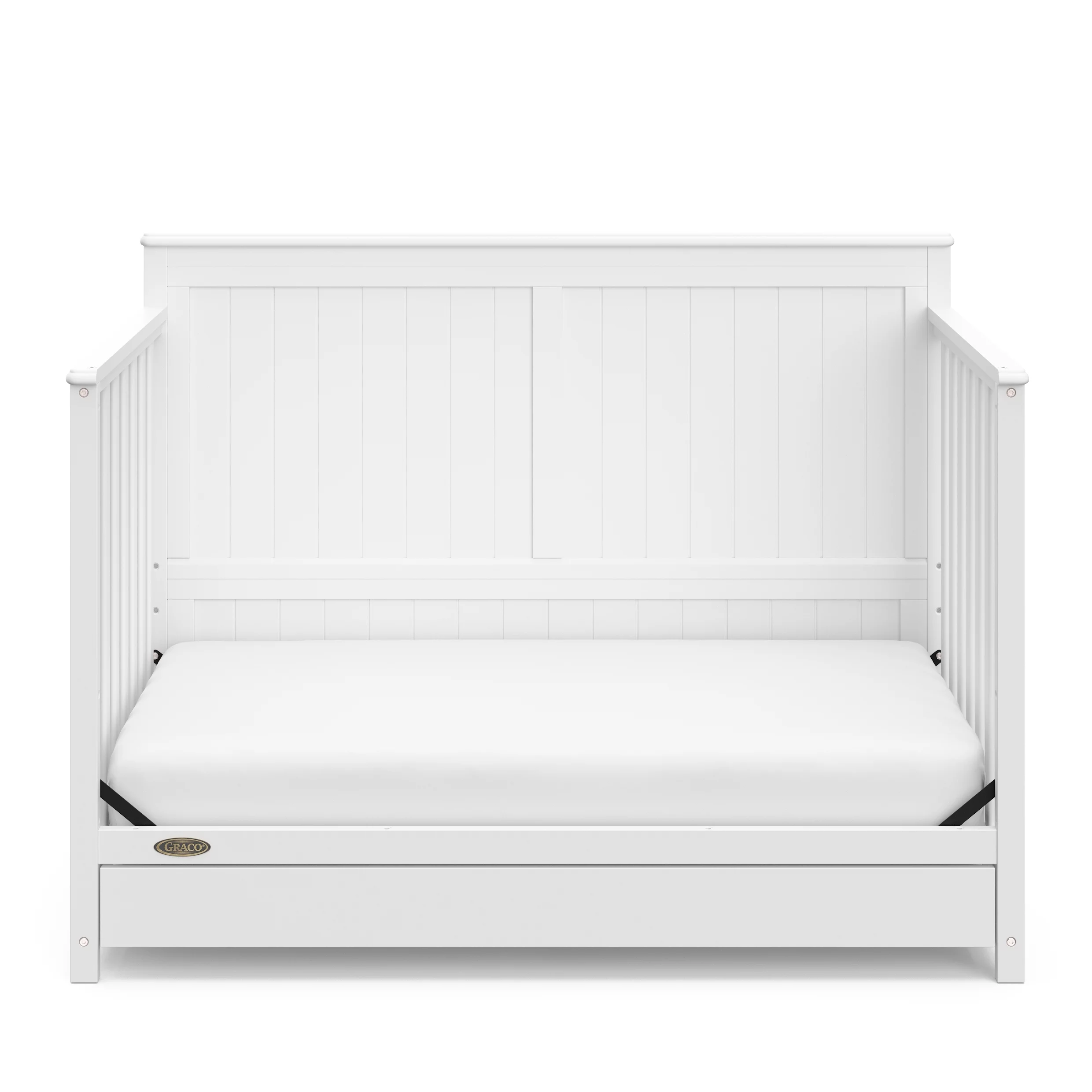 Graco Hadley 5-in-1 Convertible Baby Crib with Drawer, White