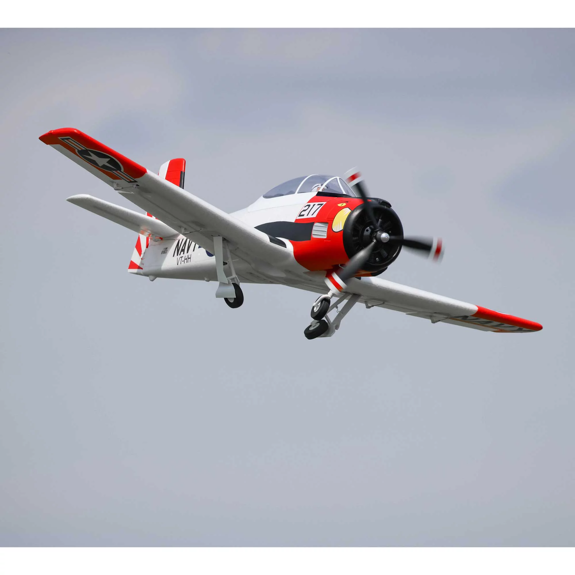 E-flite RC Airplane T-28 Trojan 1.2m BNF Basic Transmitter Battery and Charger Not Included with Smart EFL18350 Airplanes B&F Electric