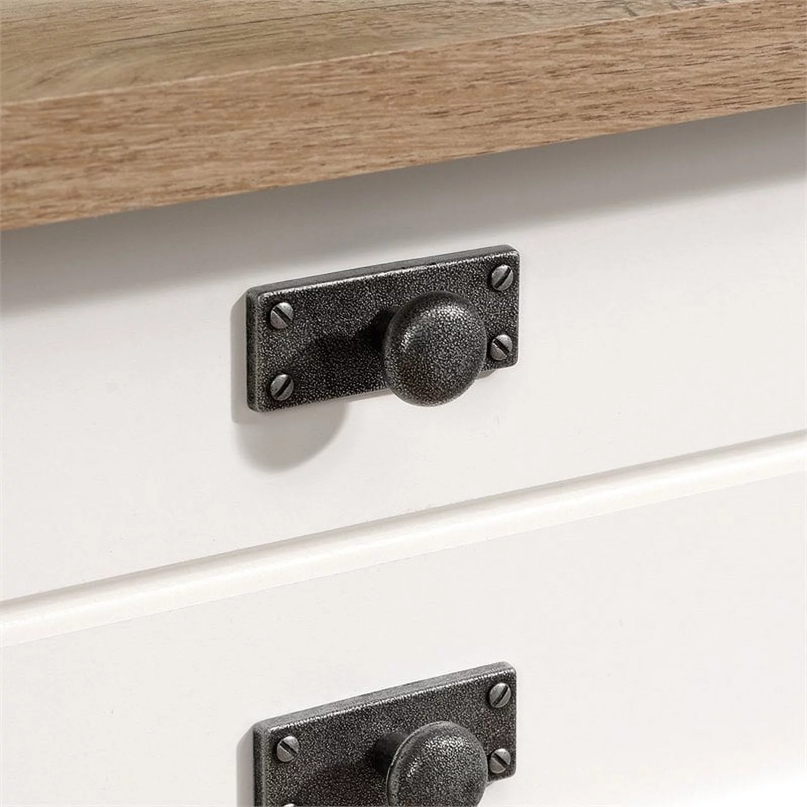 3 Piece Bedroom Set with Dresser Chest and Nightstand in Soft White