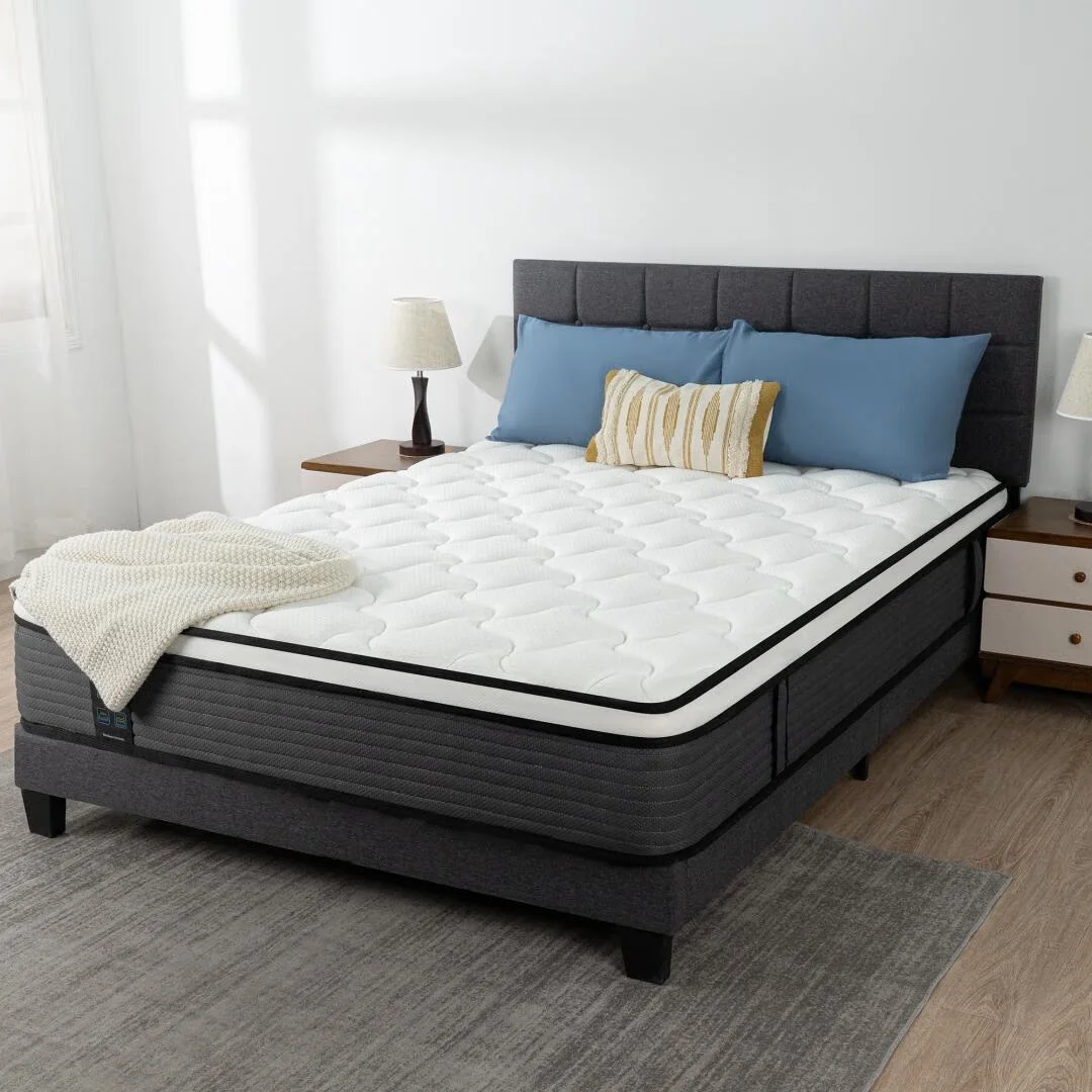 Queen Rose 14' ' Queen Medium Firm Hybrid Mattress, with Pocket Spring , Bed in-a-Box