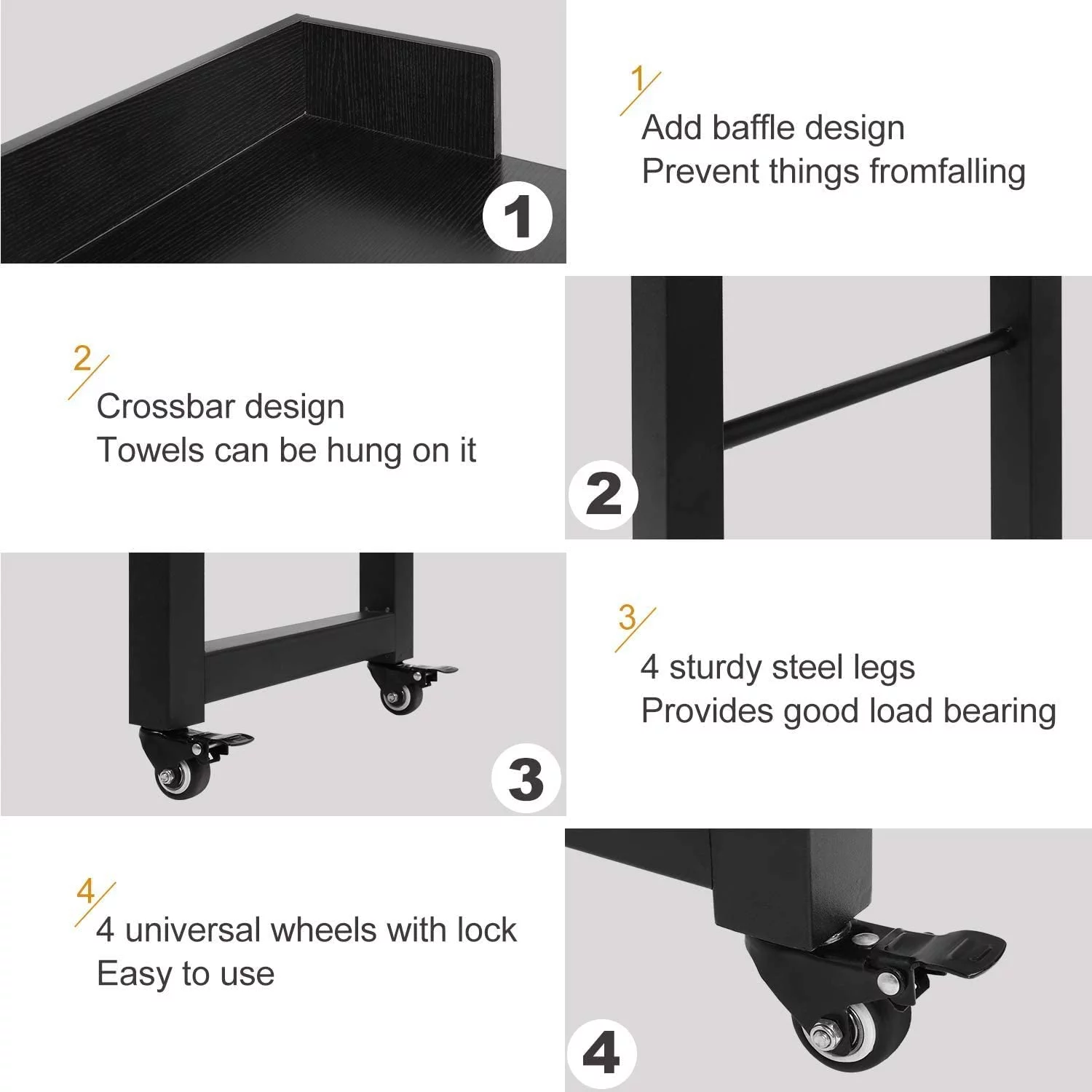 LAZY BUDDY Overbed Table with Wheels for Queen/Full Size Bed 70.8'' Rolling Bed Desk Standing Computer Desk