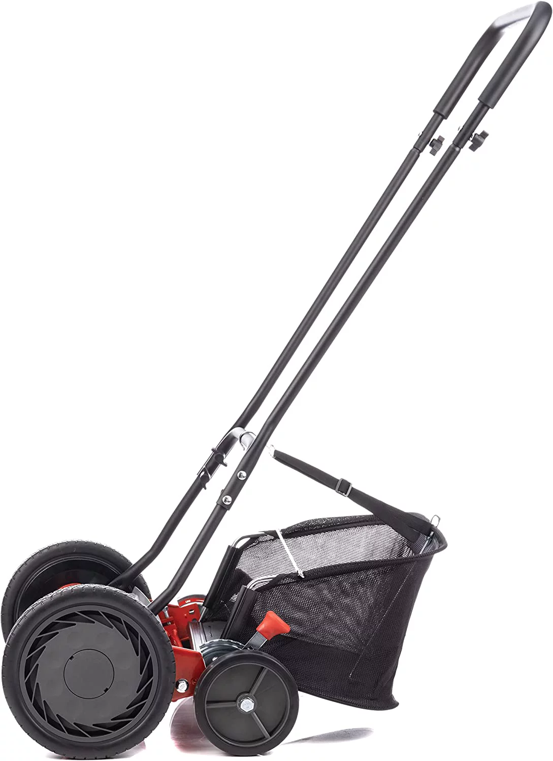 Dina 1816-18CR 18-Inch 5-Blade Push Reel Lawn Mower with Grass Catcher  Red