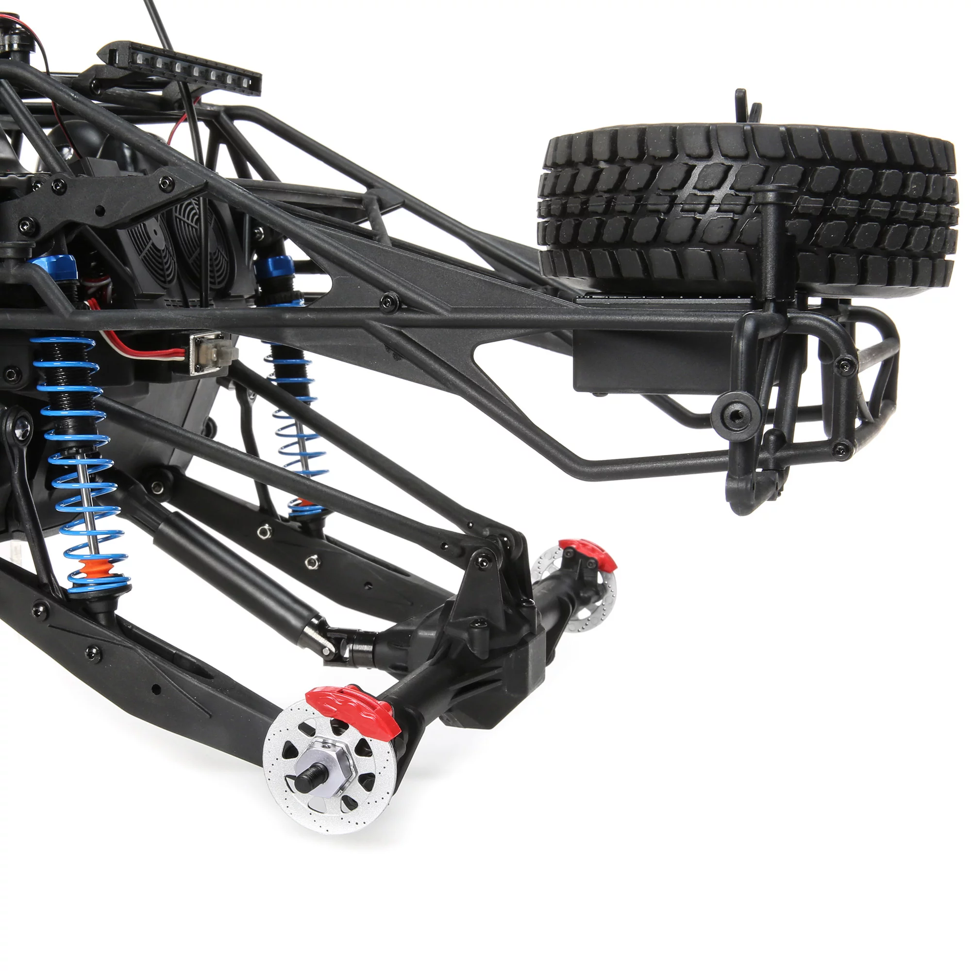 Losi RC Truck 1/10 King Shocks Ford Raptor Baja Rey 4 Wheel Drive Brushless RTR Battery and Charger Not Included with SMART LOS03020V2T1 Cars Electric RTR 1/10 Off-Road