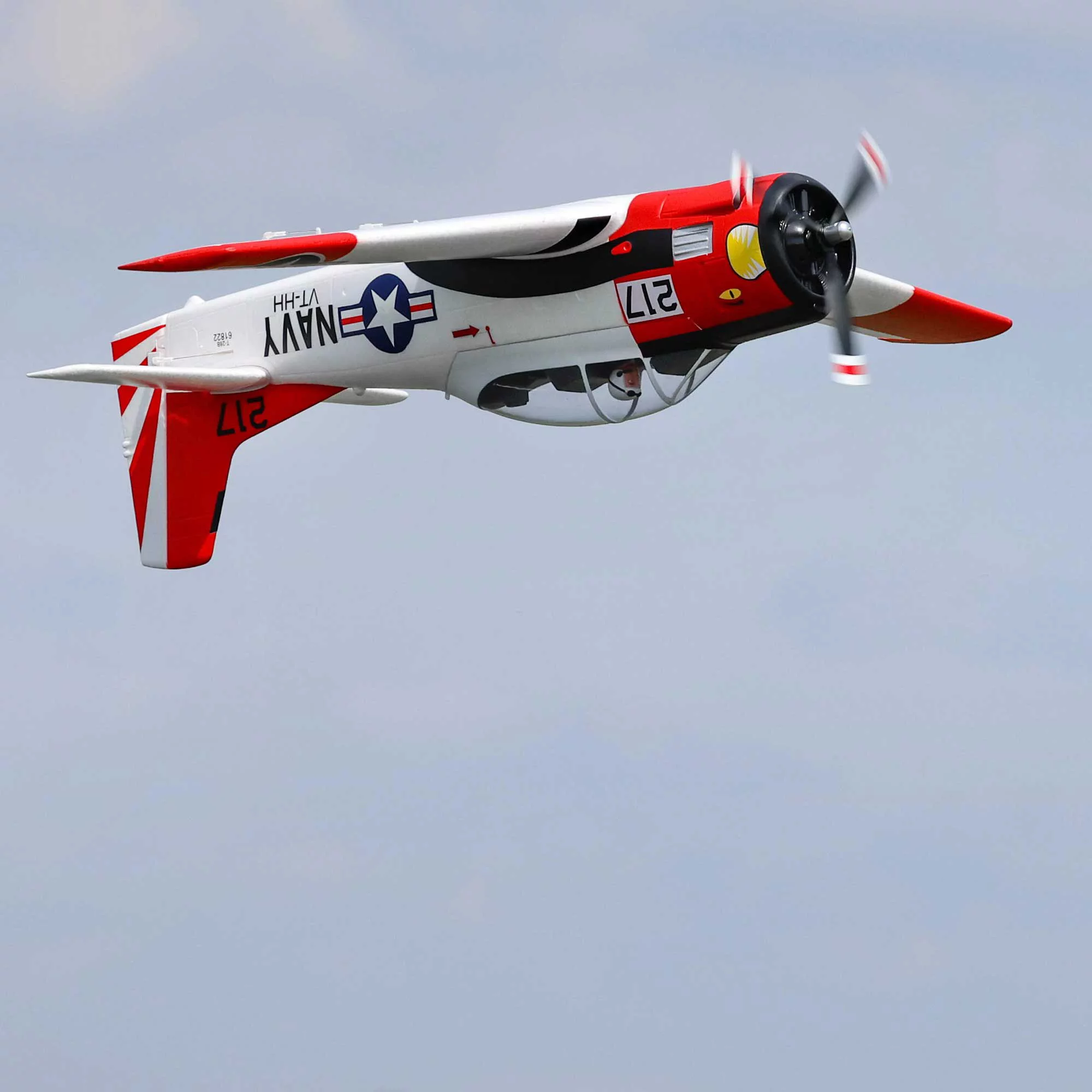 E-flite RC Airplane T-28 Trojan 1.2m BNF Basic Transmitter Battery and Charger Not Included with Smart EFL18350 Airplanes B&F Electric