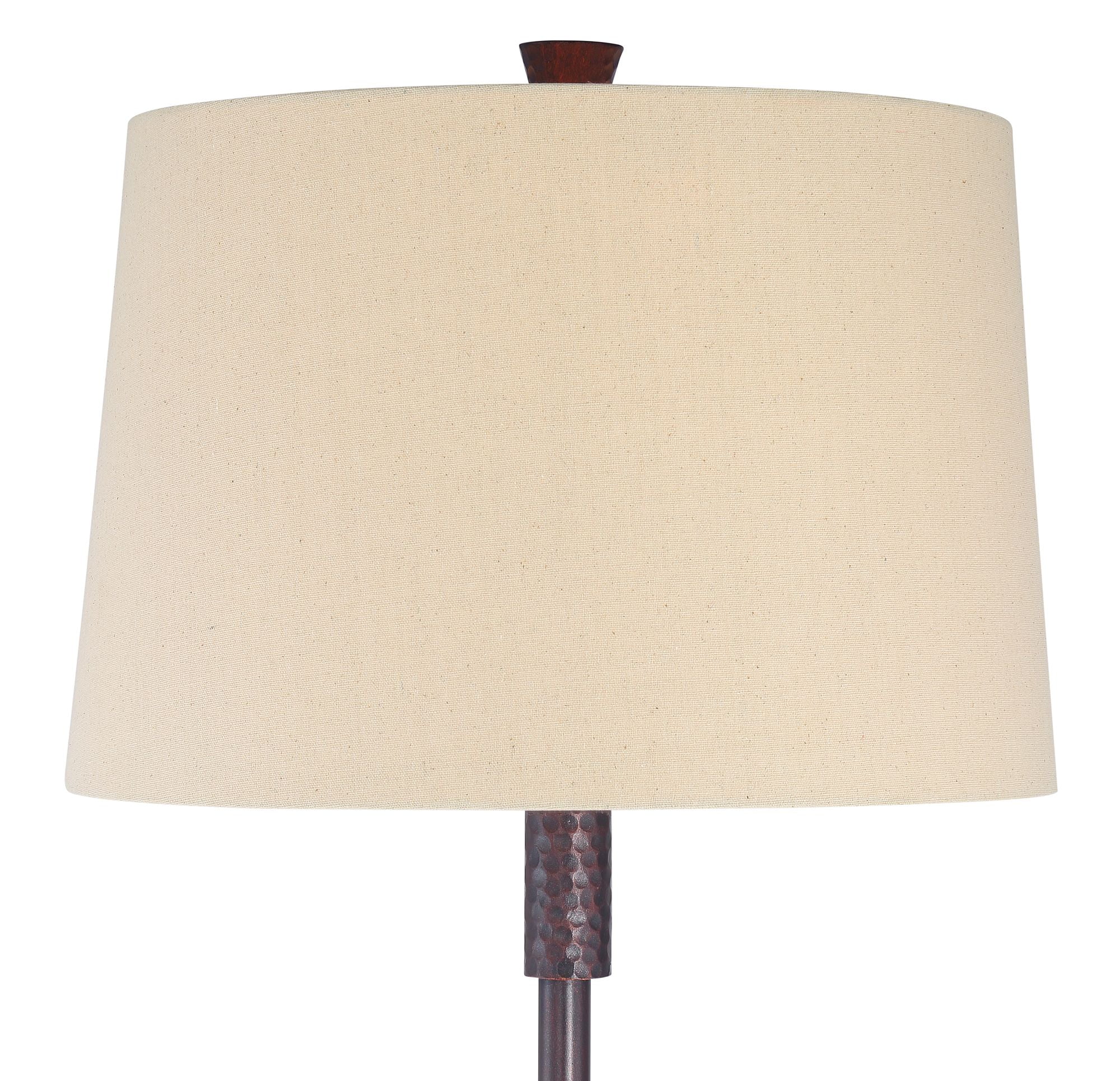Regency Hill Fallon Rustic Industrial Floor Lamp with Tray Table 66