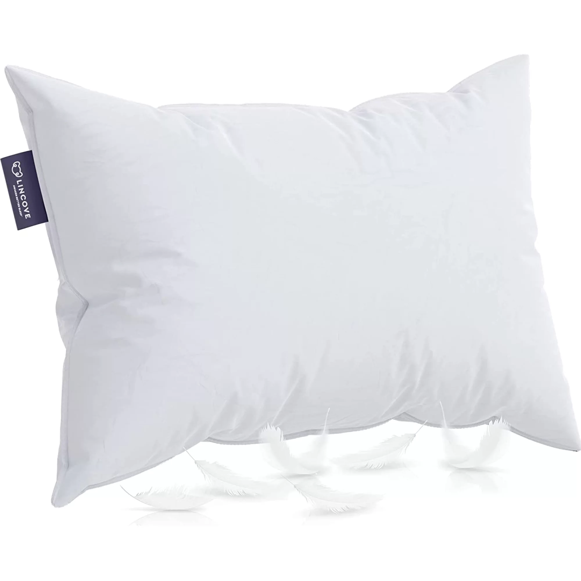 Lincove Canadian Resort Hypoallergenic Bed Pillow for Back and Side Sleepers Hotel Quality Pillows, King 2-Pack