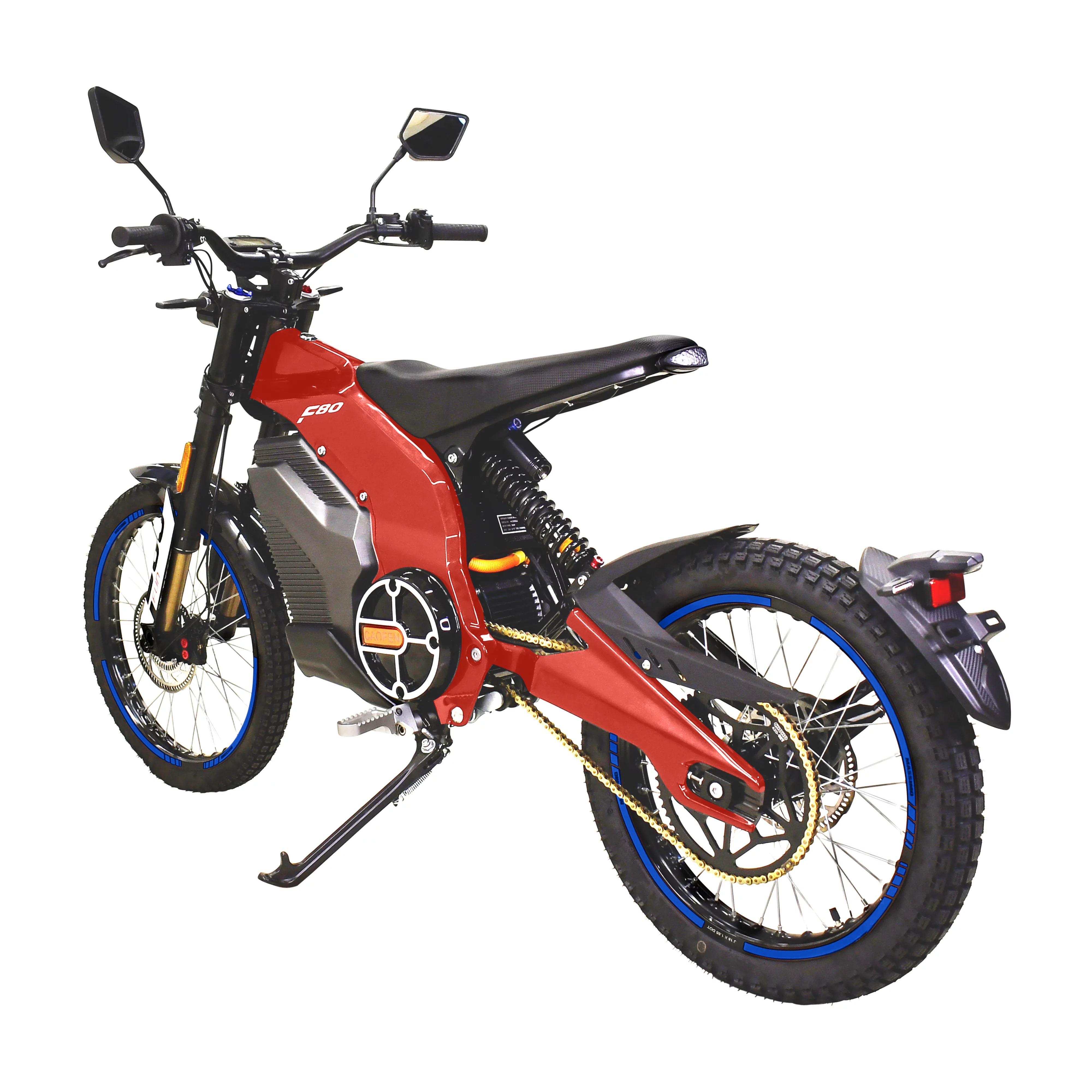 Massimo Motor Caofen F80 Trail Runner Electric (Dirt Bike) for adults 8000W Motor 2160Wh Battery-RED