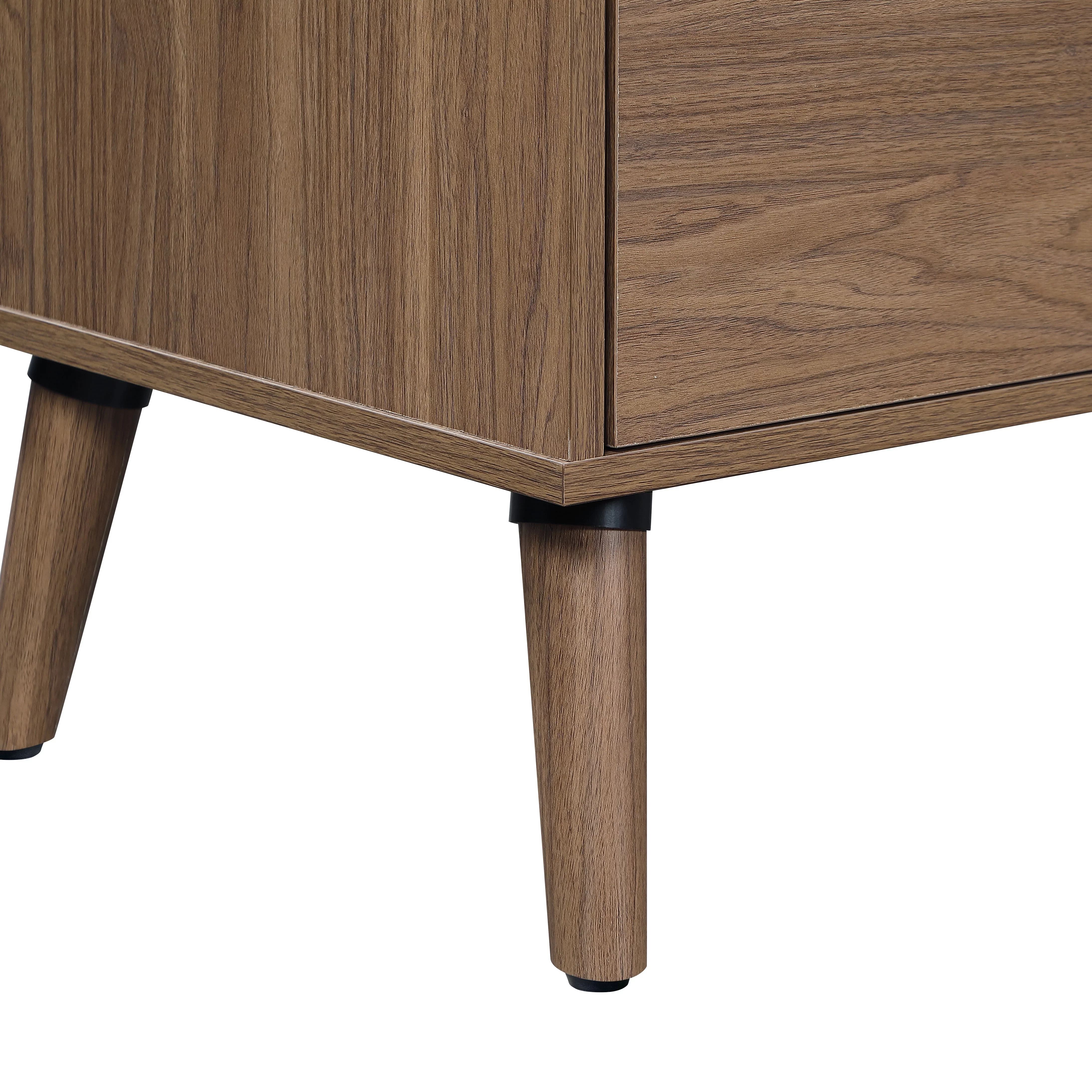 Mainstays Modern 6 Drawer Wood Dresser, Bedroom, For all ages, Brown Walnut