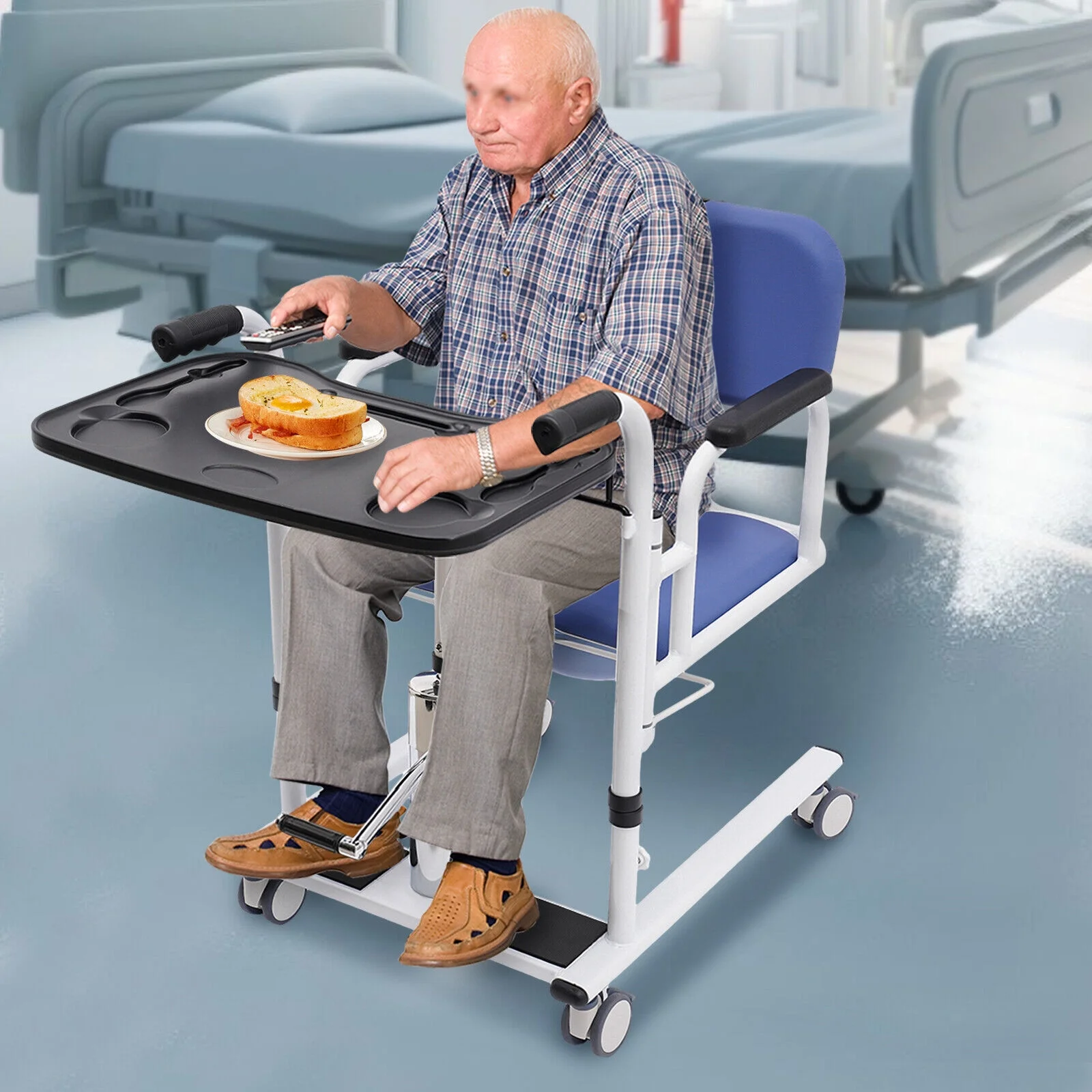 Patient Lift Wheelchair Shower Chair Hydraulic Lift Aid Transfer For Elderly
