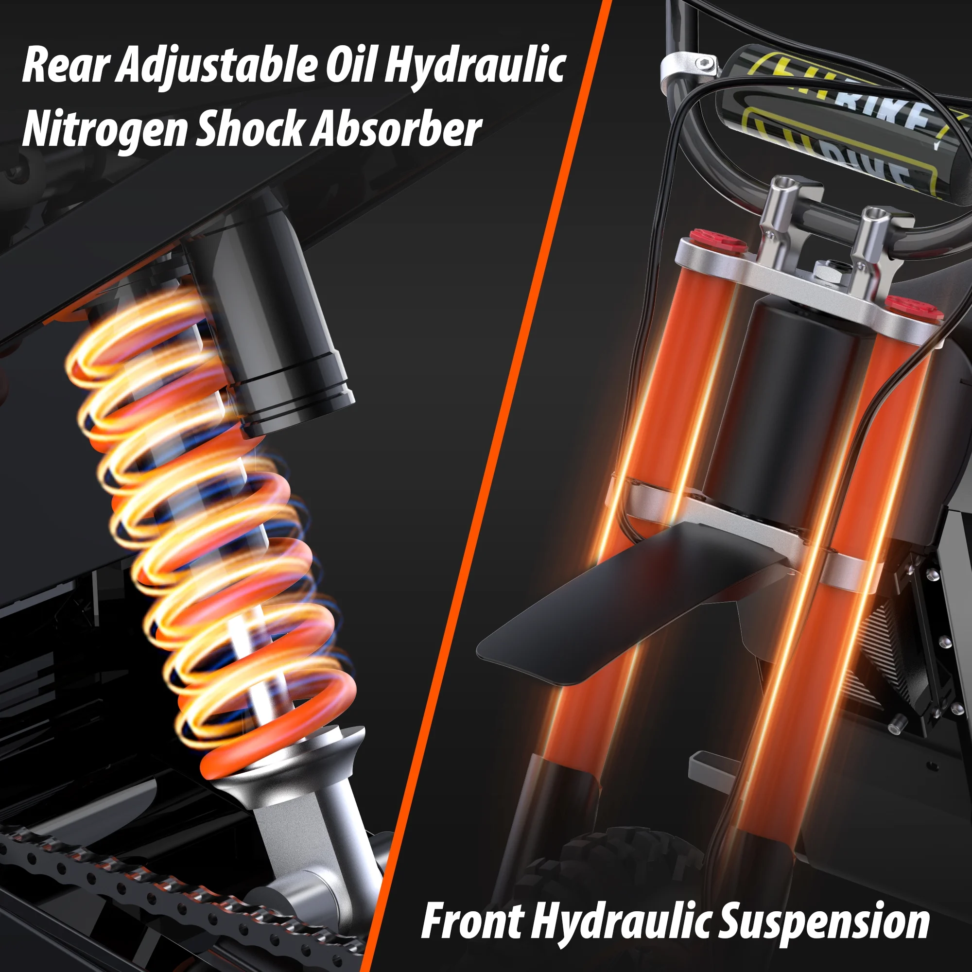 KUGOO Electric Dirt Bike, Electric Motorcycle Max 200N.M, 14''12'' Fat Tire Electric Bike Adults Teen, 48V/21Ah EBike, Electric Bicycles Snow Mountain Beach