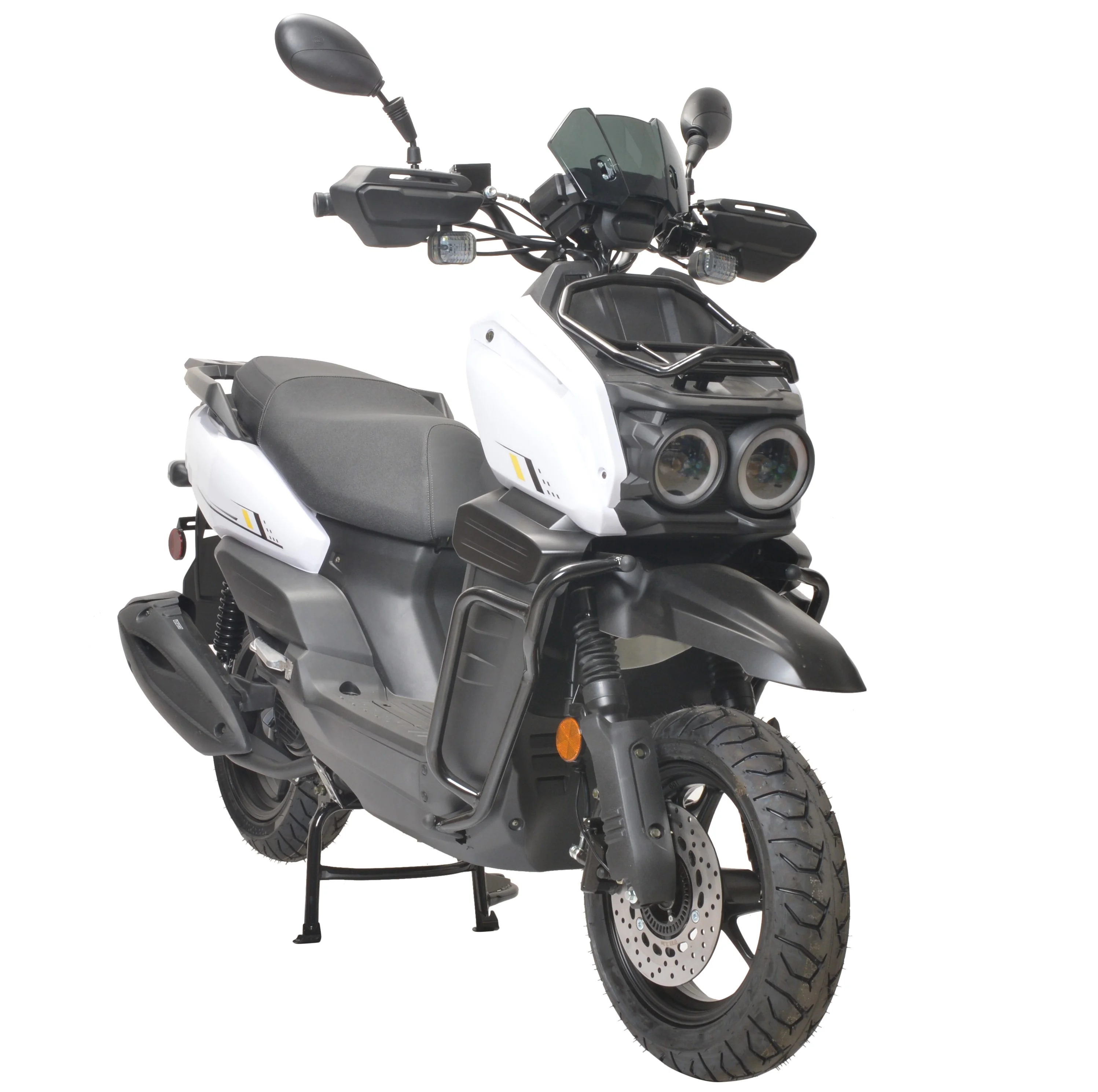 HHH Tank 150 Moped Gas Scooter 150cc Motorcycle Automatic Adult Bike with 12