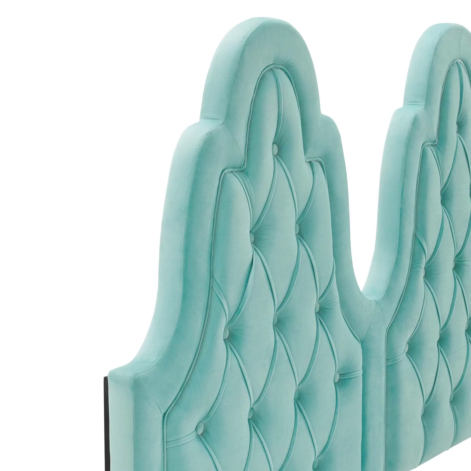Modway Augustine Tufted Performance Velvet Full/Queen Headboard in Mint