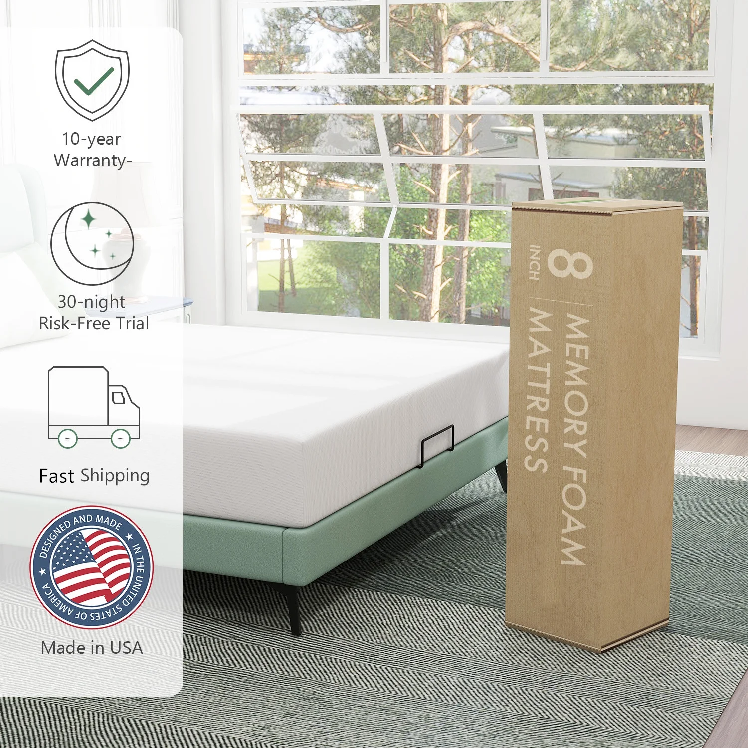 Queen Mattress Bed in a Box,10